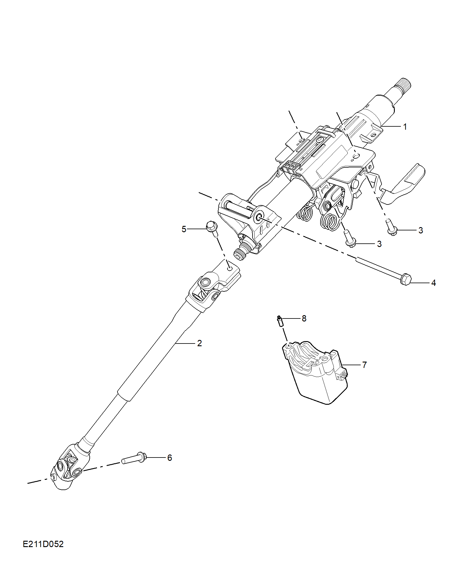 E211D052:STEERING COLUMN