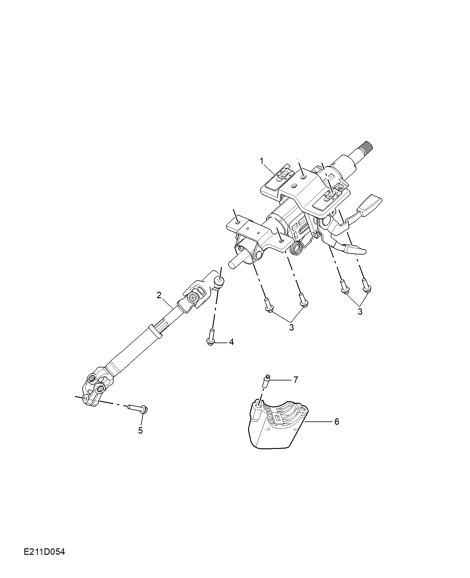 E211D054:STEERING COLUMN