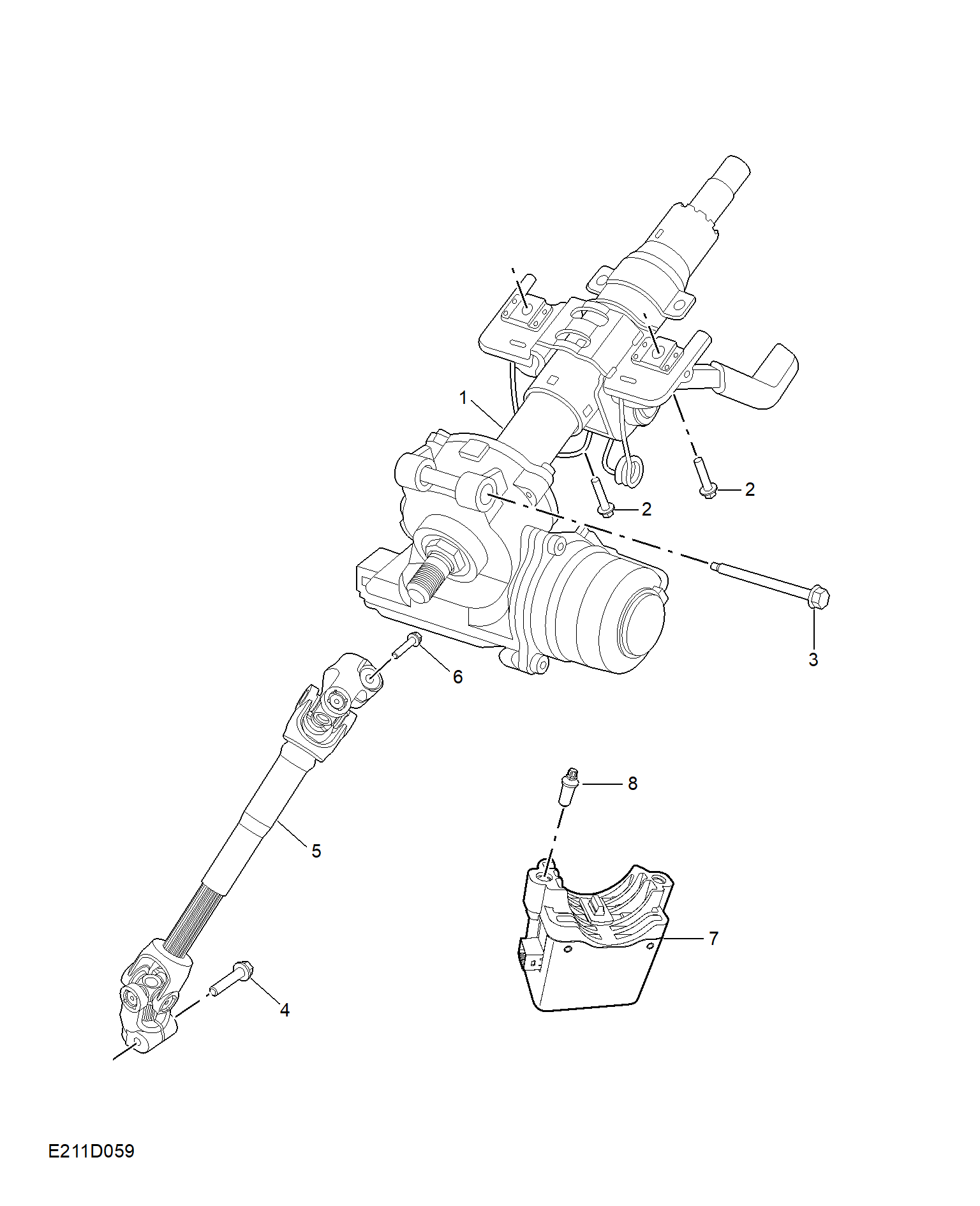 E211D059:STEERING COLUMN