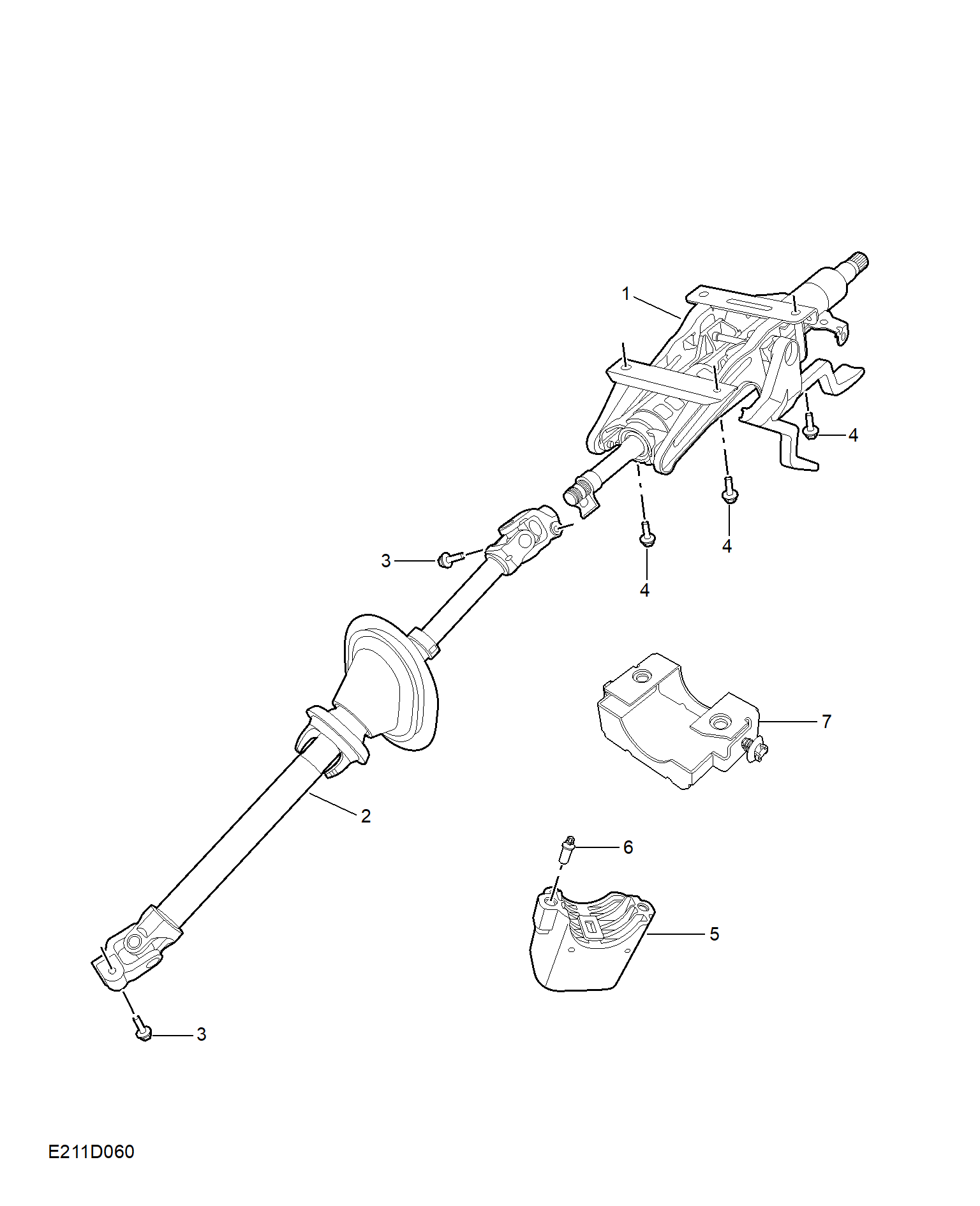 E211D060:STEERING COLUMN