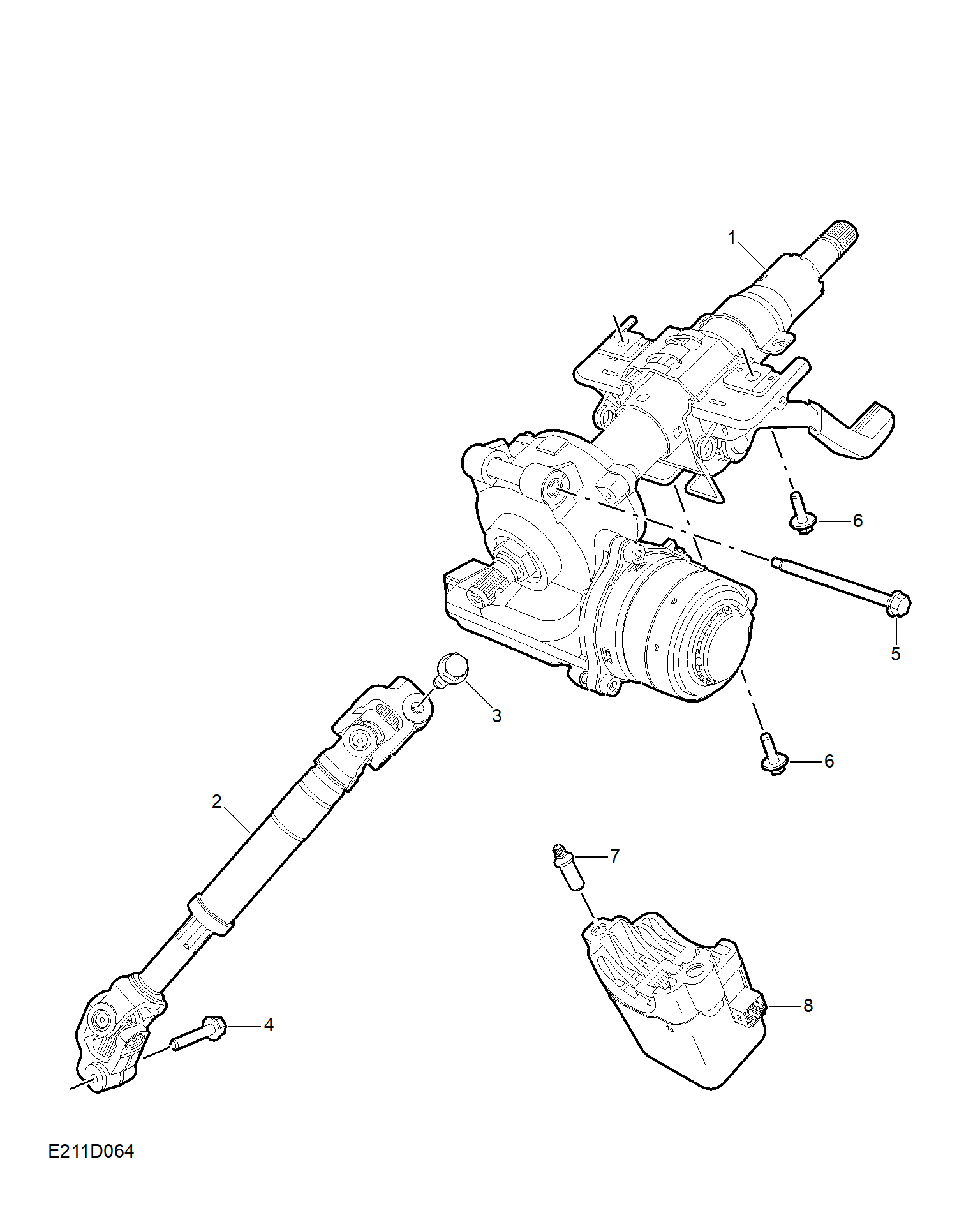 E211D064:STEERING COLUMN