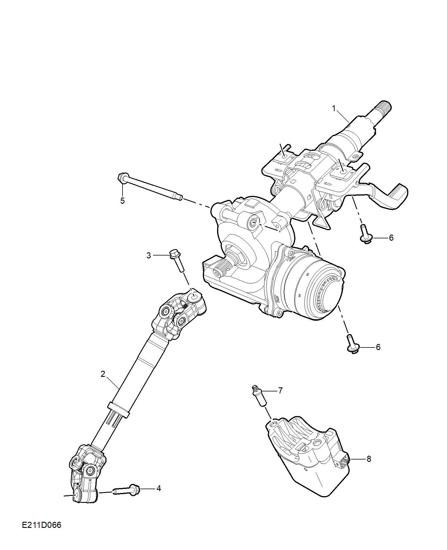 E211D066:STEERING COLUMN