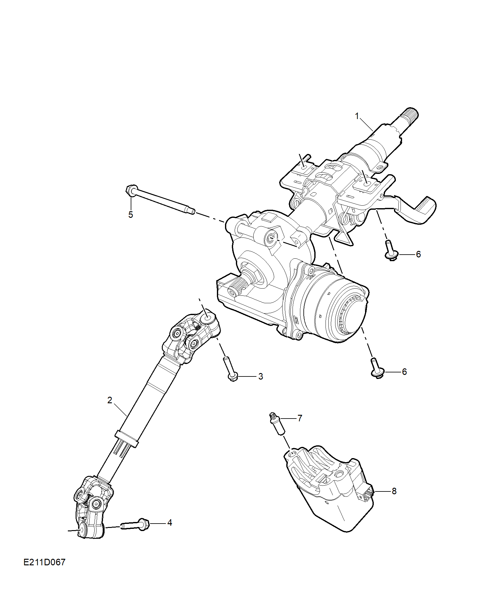 E211D067:STEERING COLUMN