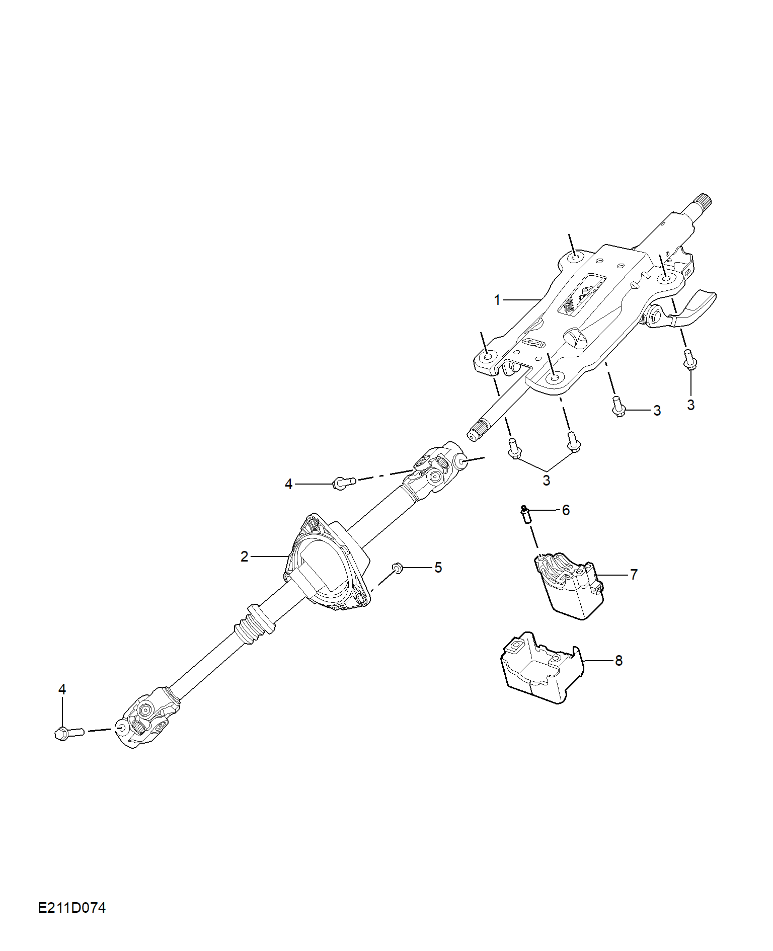 E211D074:STEERING COLUMN