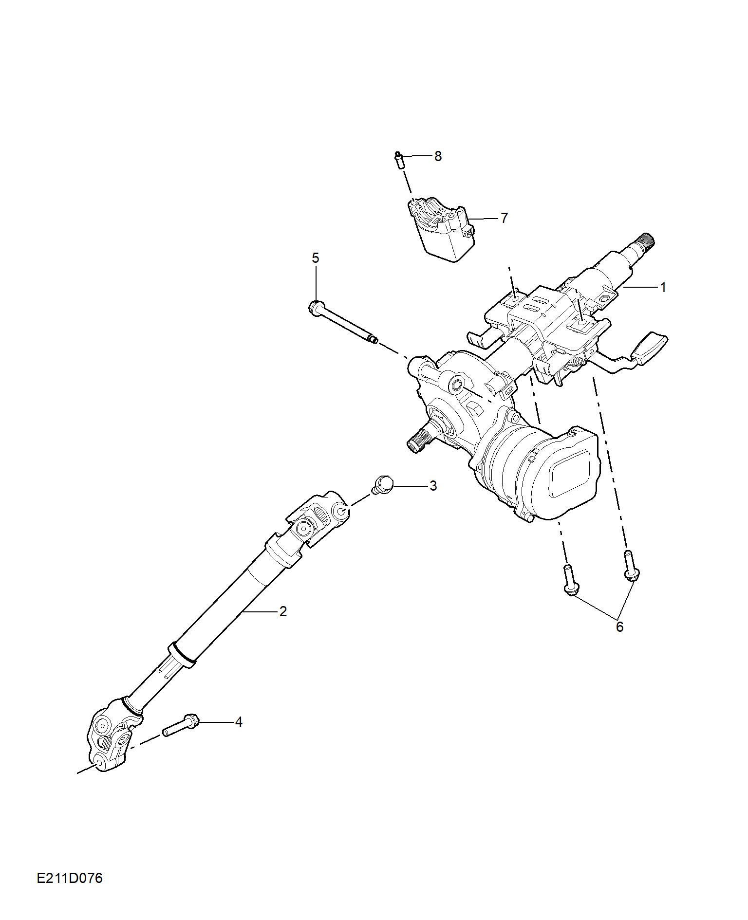 E211D076:STEERING COLUMN