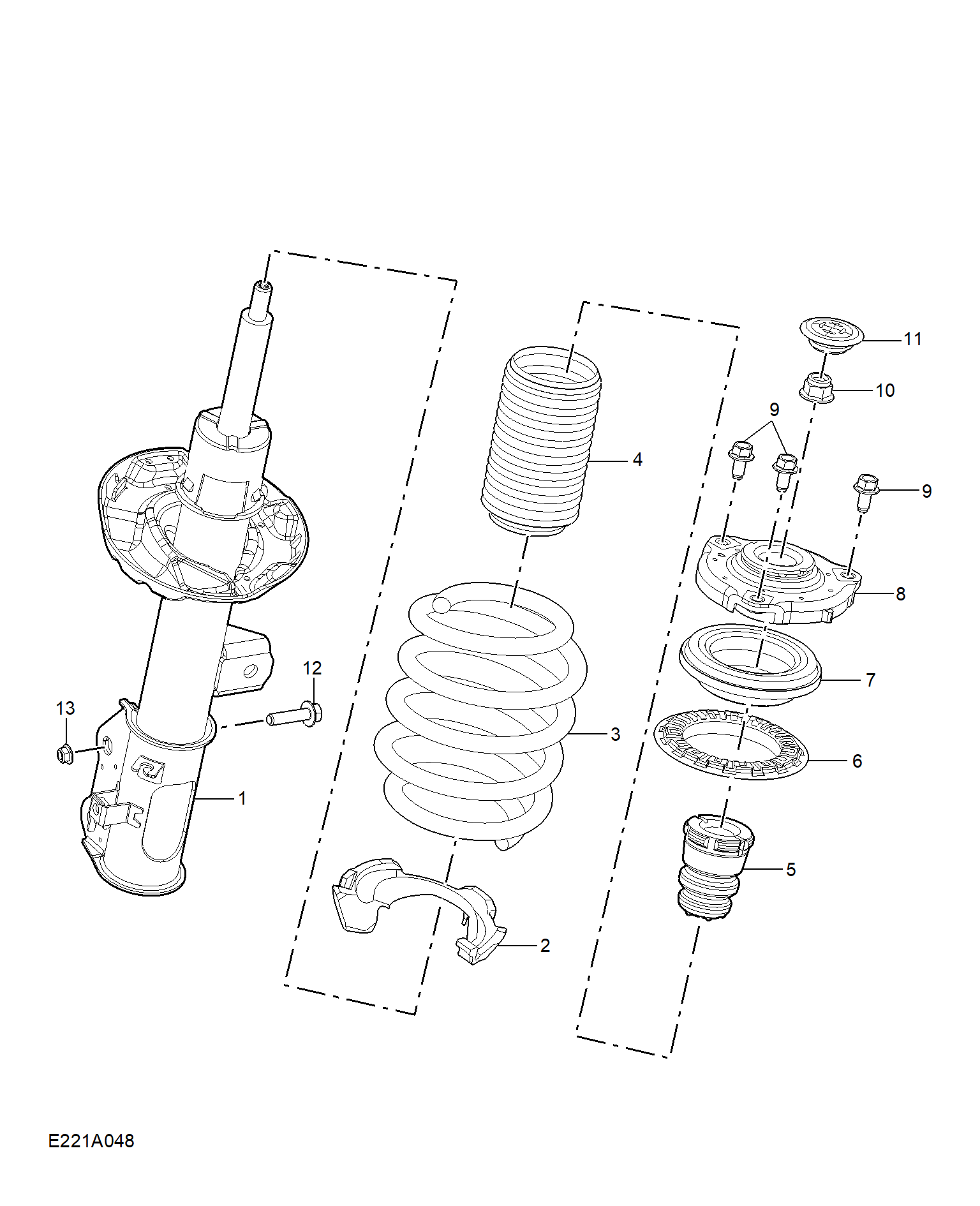 E221A048:FRONT SHOCK ABSORBER