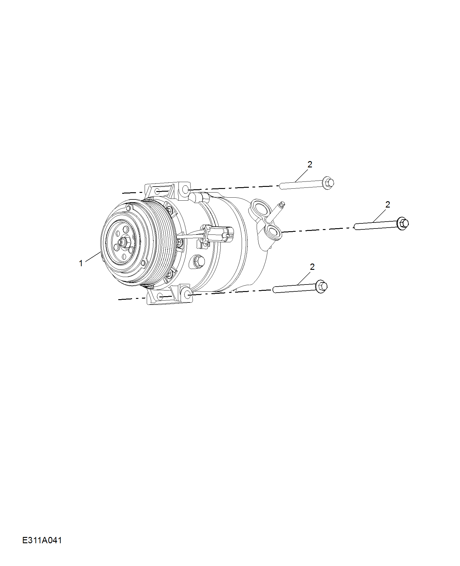 E311A041:COMPRESSOR & MISC RREFRIGERANT HARDWARE