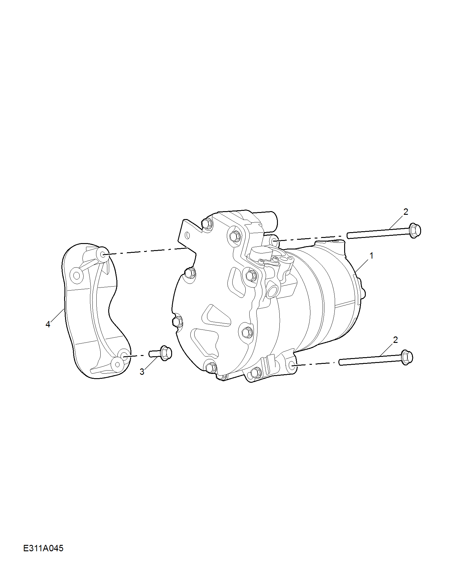 E311A045:COMPRESSOR & MISC RREFRIGERANT HARDWARE