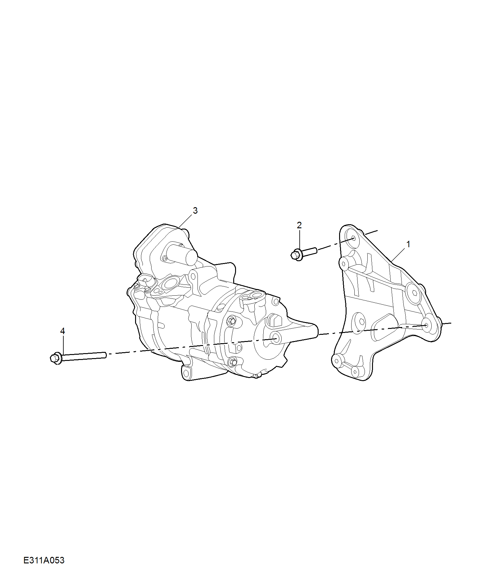 E311A053:COMPRESSOR & MISC RREFRIGERANT HARDWARE(HYBRID)