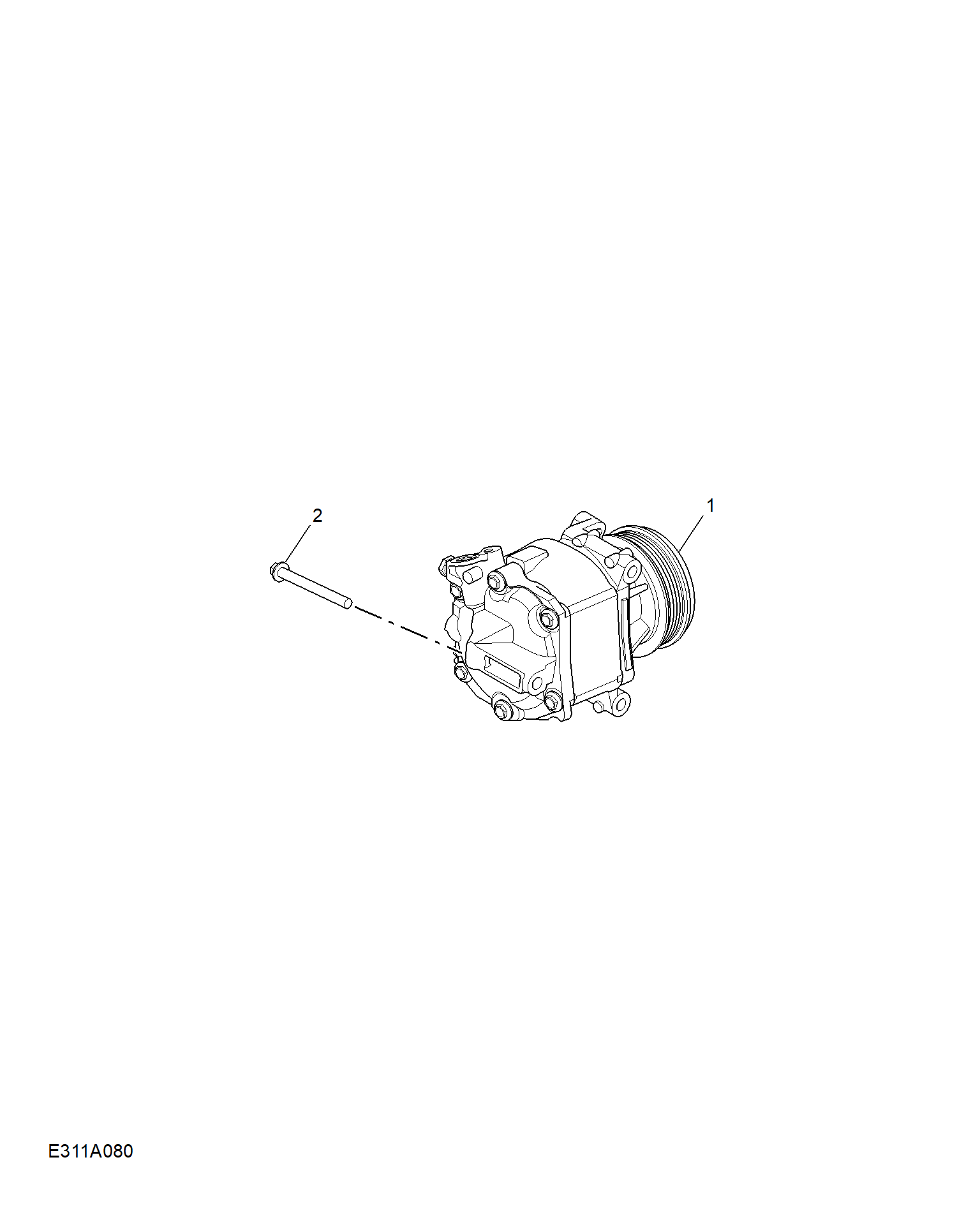 E311A080:COMPRESSOR & MISC RREFRIGERANT HARDWARE