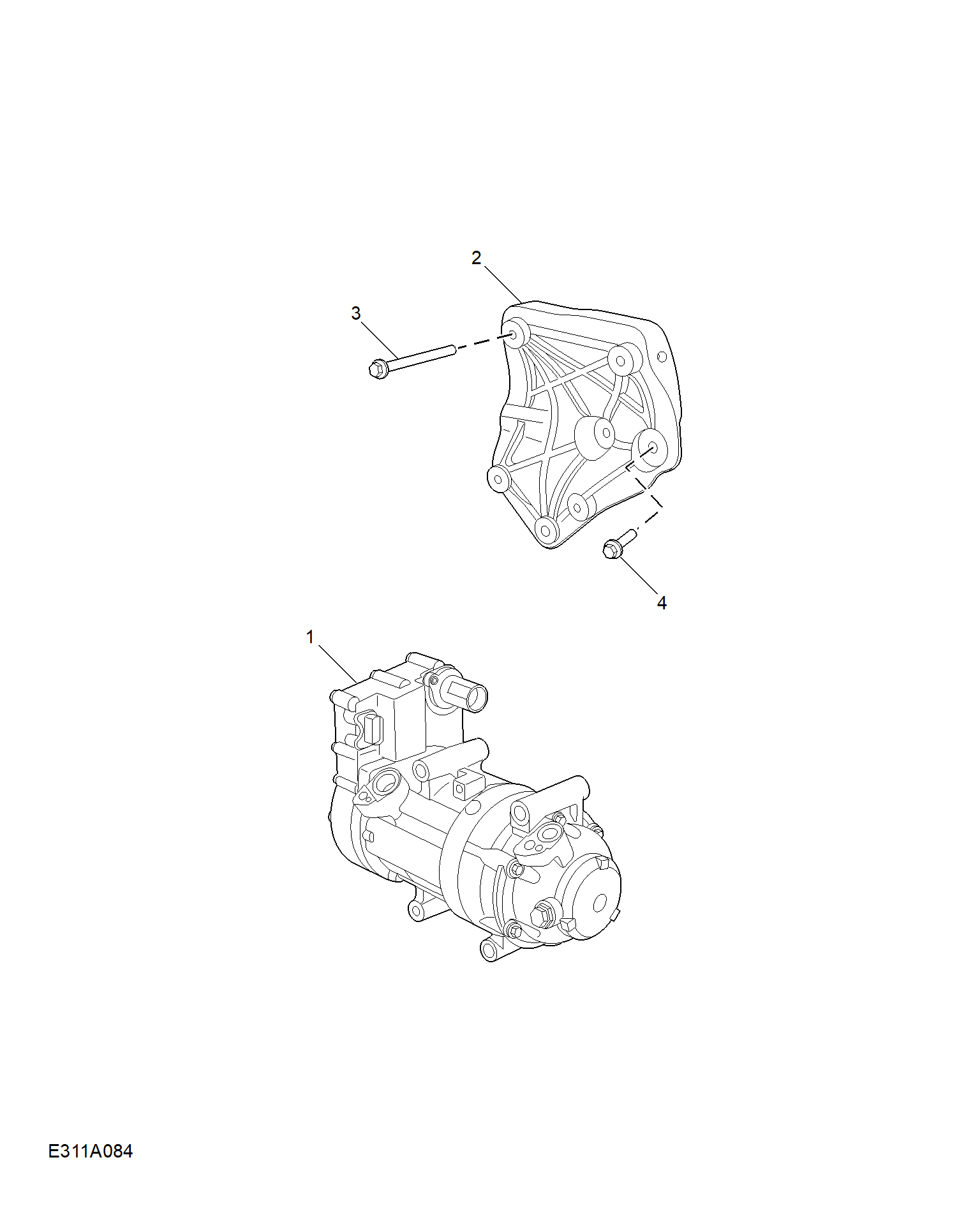 E311A084:COMPRESSOR & MISC RREFRIGERANT HARDWARE