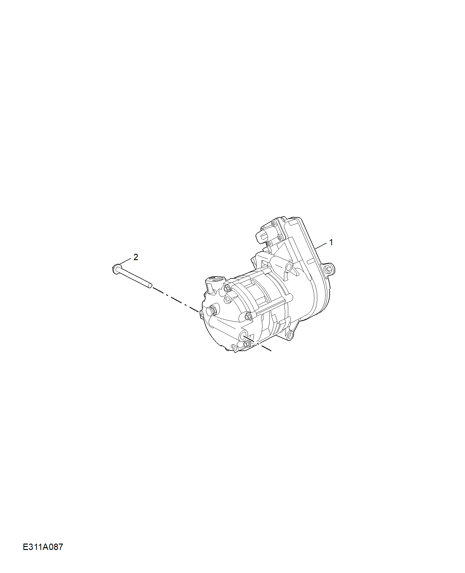 E311A087:COMPRESSOR & MISC RREFRIGERANT HARDWARE