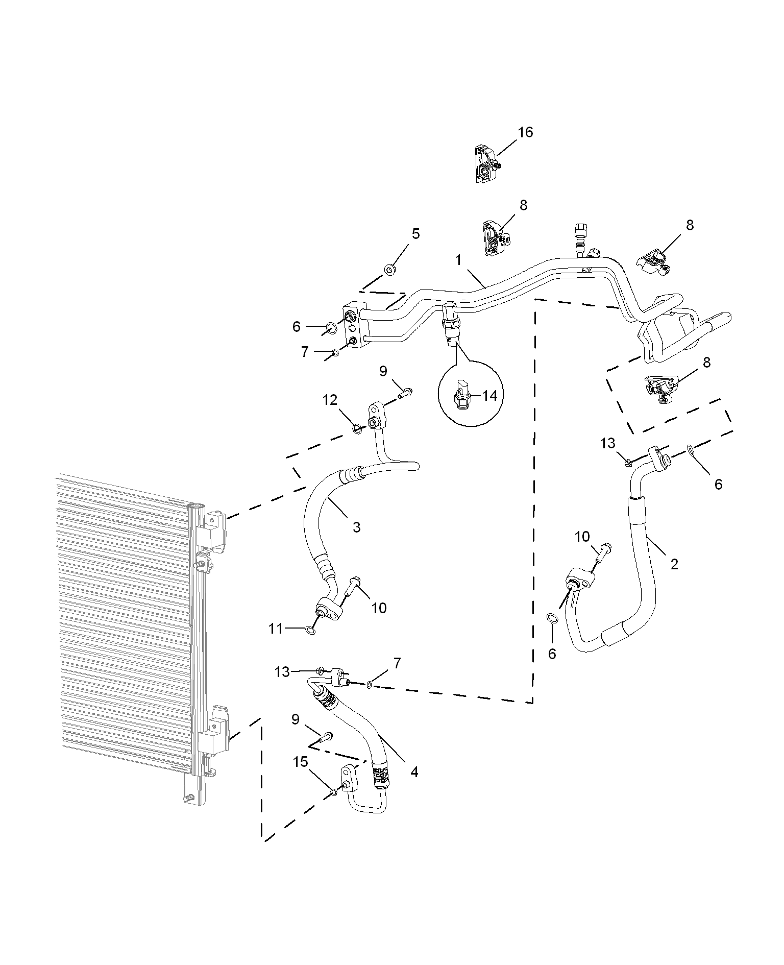 E311B006:REFRIGERANT PLUMBING & HARDWARE