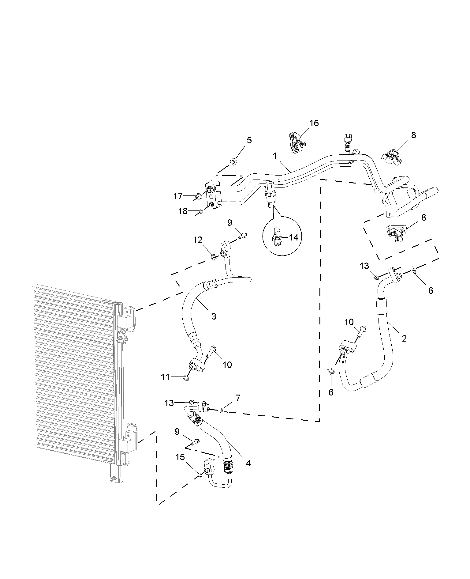 E311B015:REFRIGERANT PLUMBING & HARDWARE