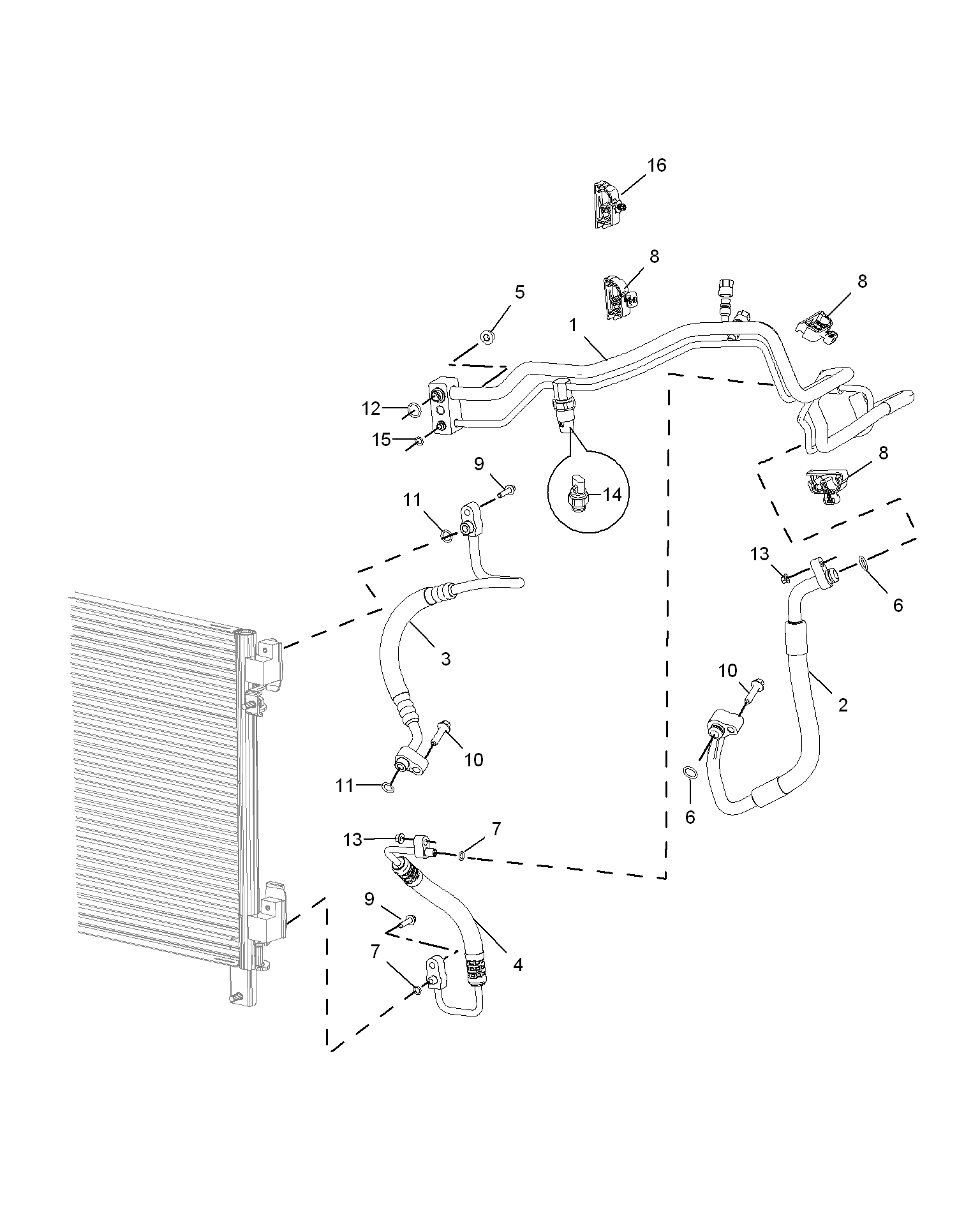 E311B020:REFRIGERANT PLUMBING & HARDWARE