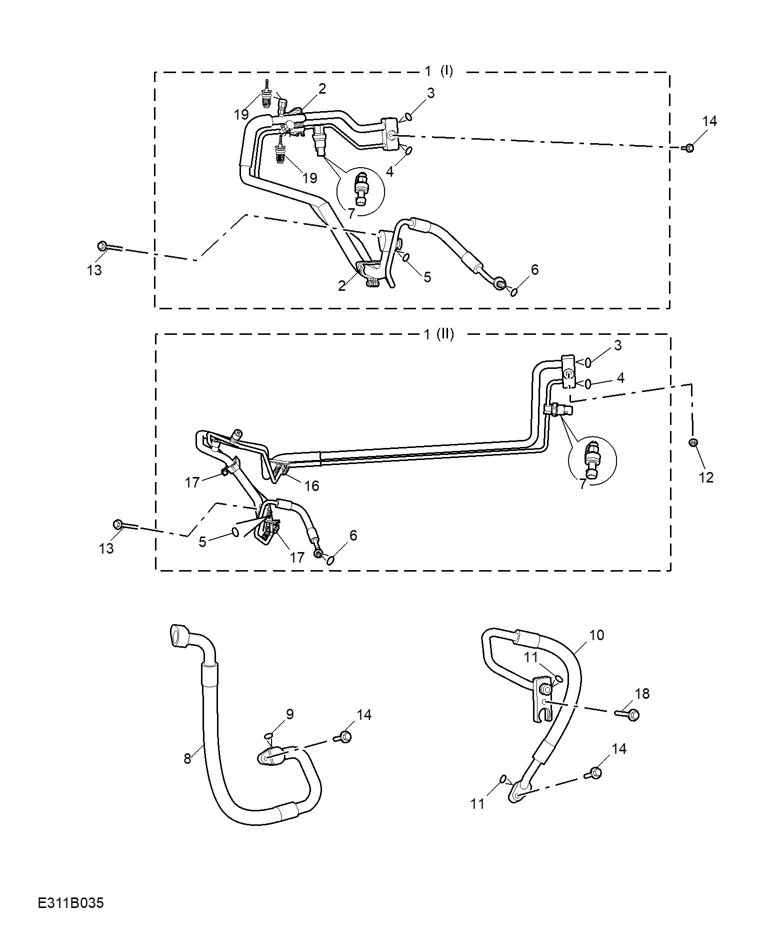 E311B035:REFRIGERANT PLUMBING & HARDWARE