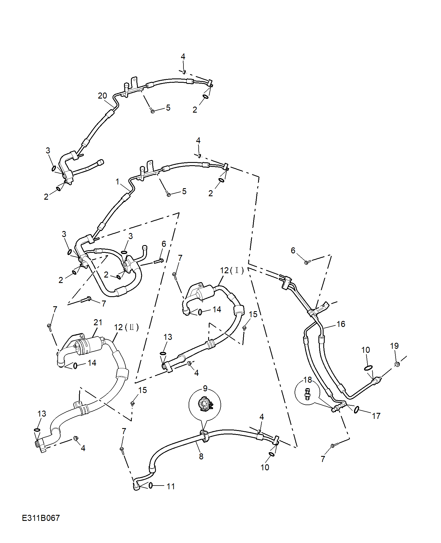 E311B067:REFRIGERANT PLUMBING & HARDWARE