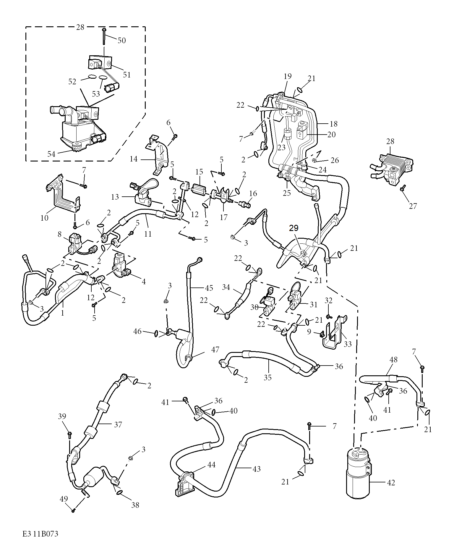E311B073:REFRIGERANT PLUMBING & HARDWARE(2020)