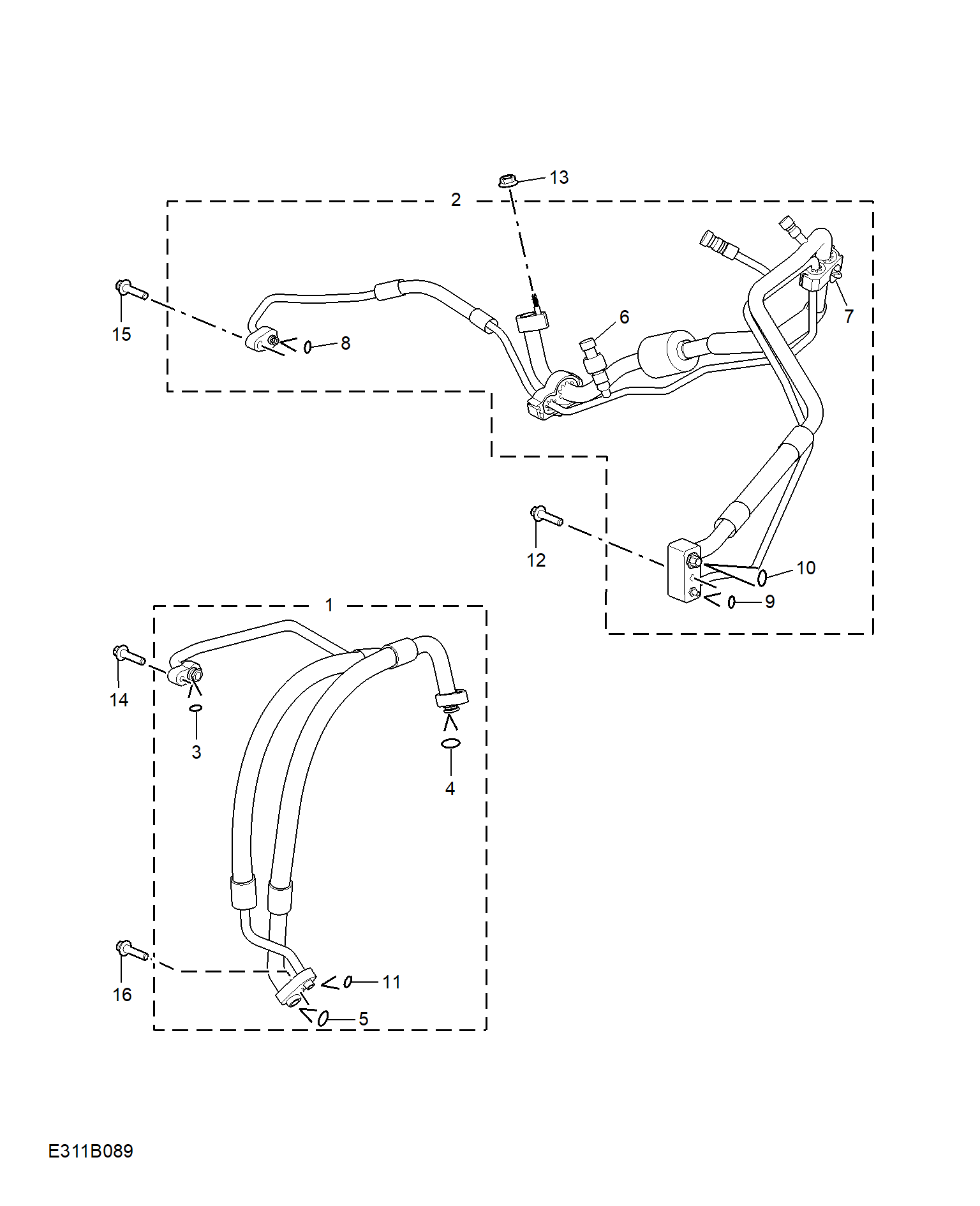 E311B089:REFRIGERANT PLUMBING & HARDWARE