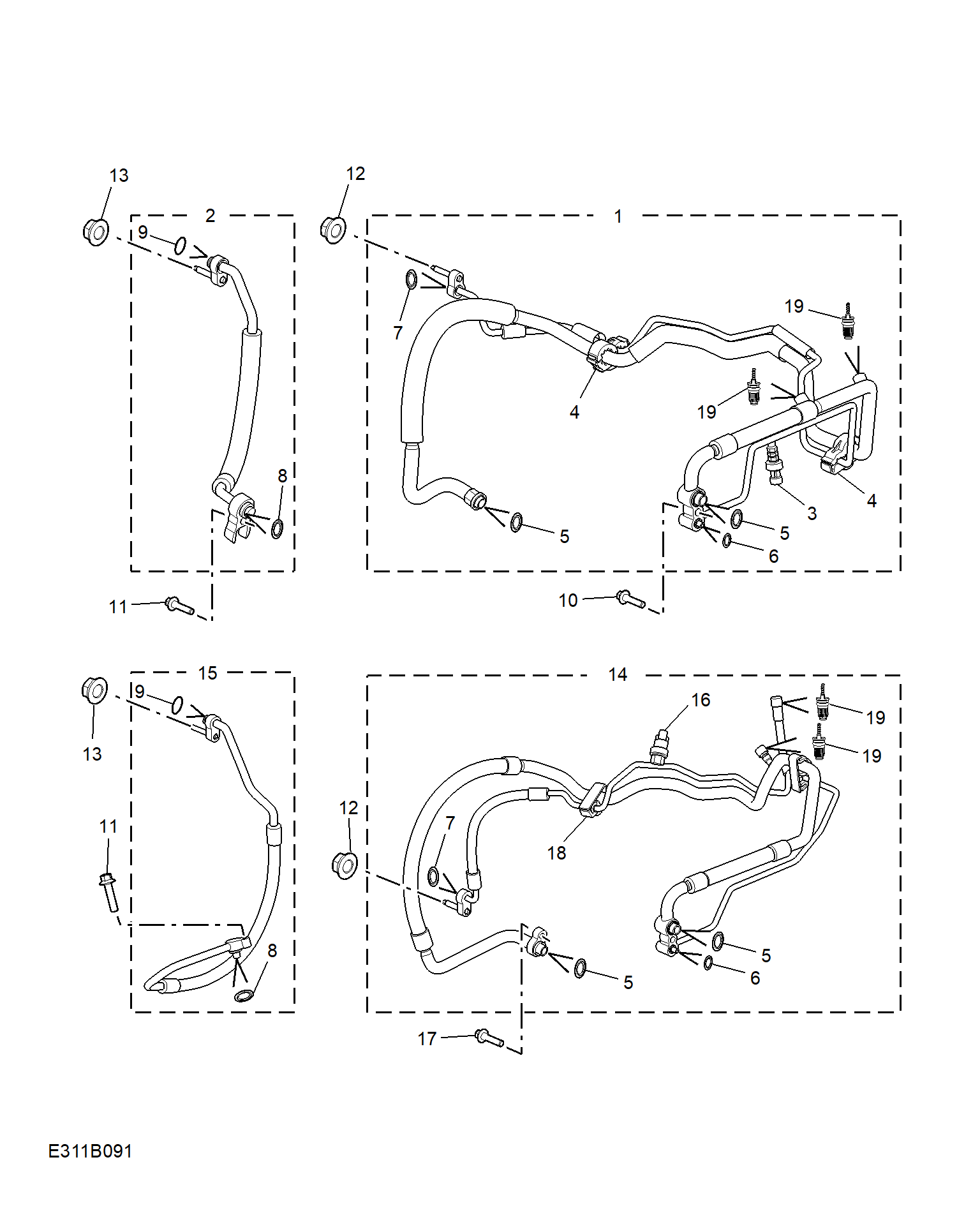 E311B091:REFRIGERANT PLUMBING & HARDWARE