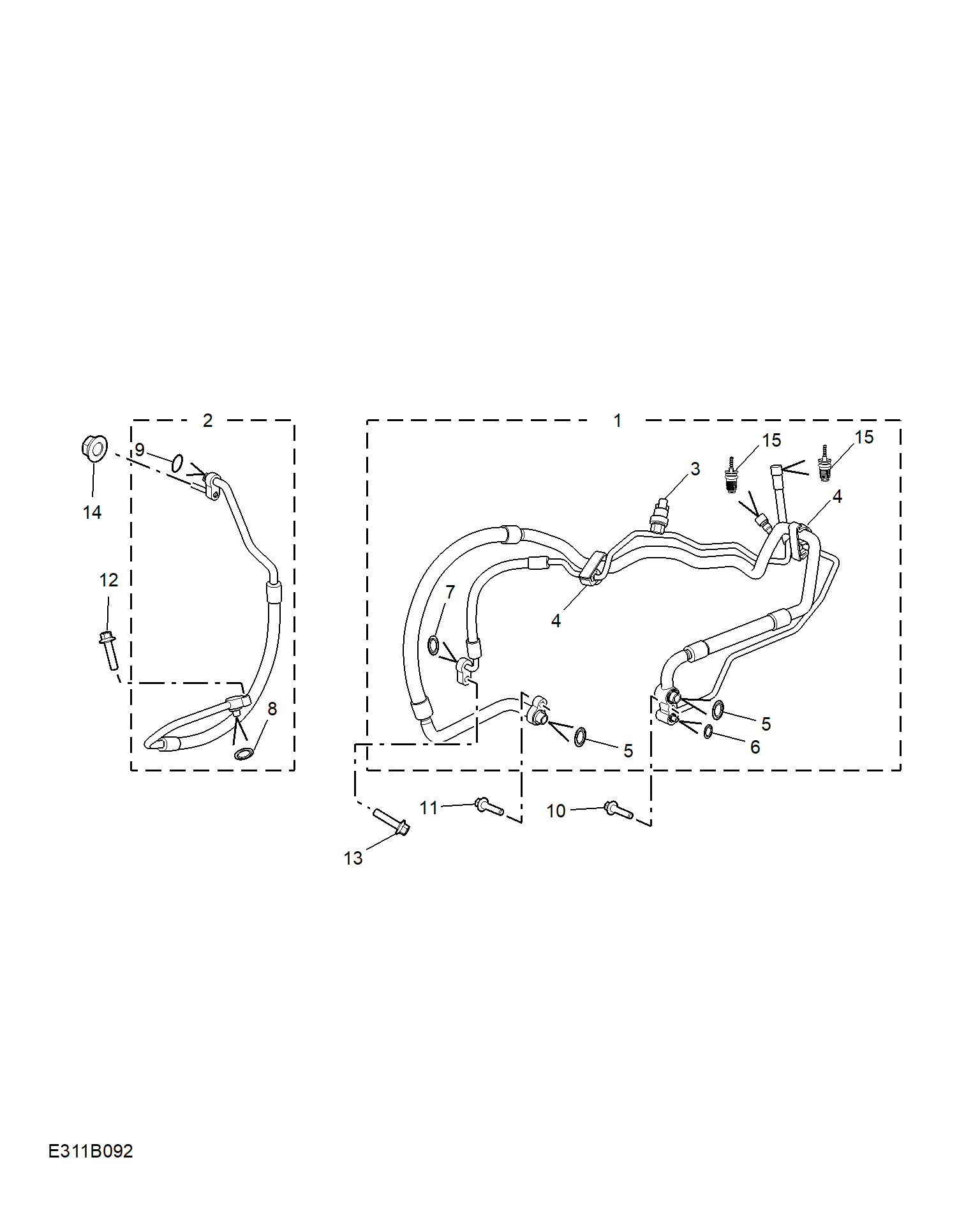 E311B092:REFRIGERANT PLUMBING & HARDWARE