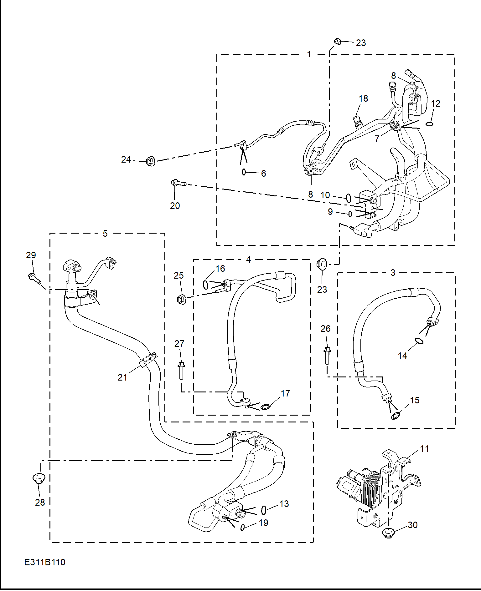 E311B110:REFRIGERANT PLUMBING & HARDWARE