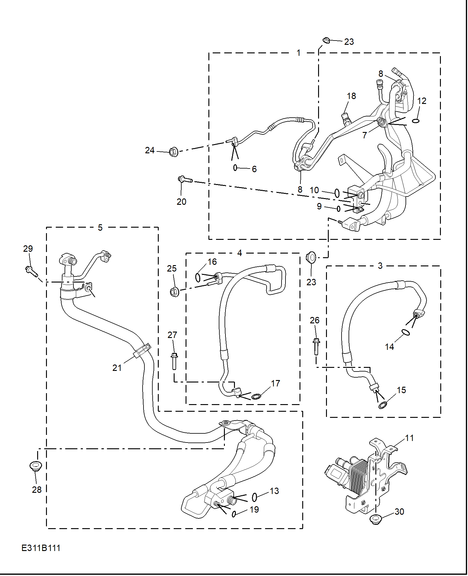 E311B111:REFRIGERANT PLUMBING & HARDWARE