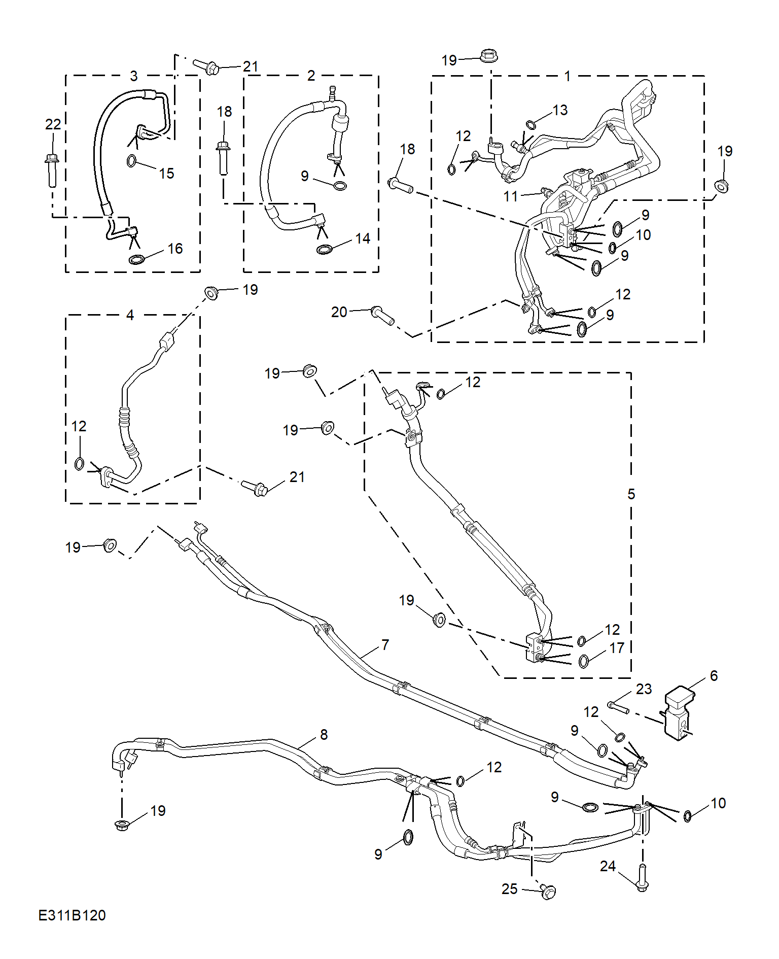 E311B120:REFRIGERANT PLUMBING & HARDWARE