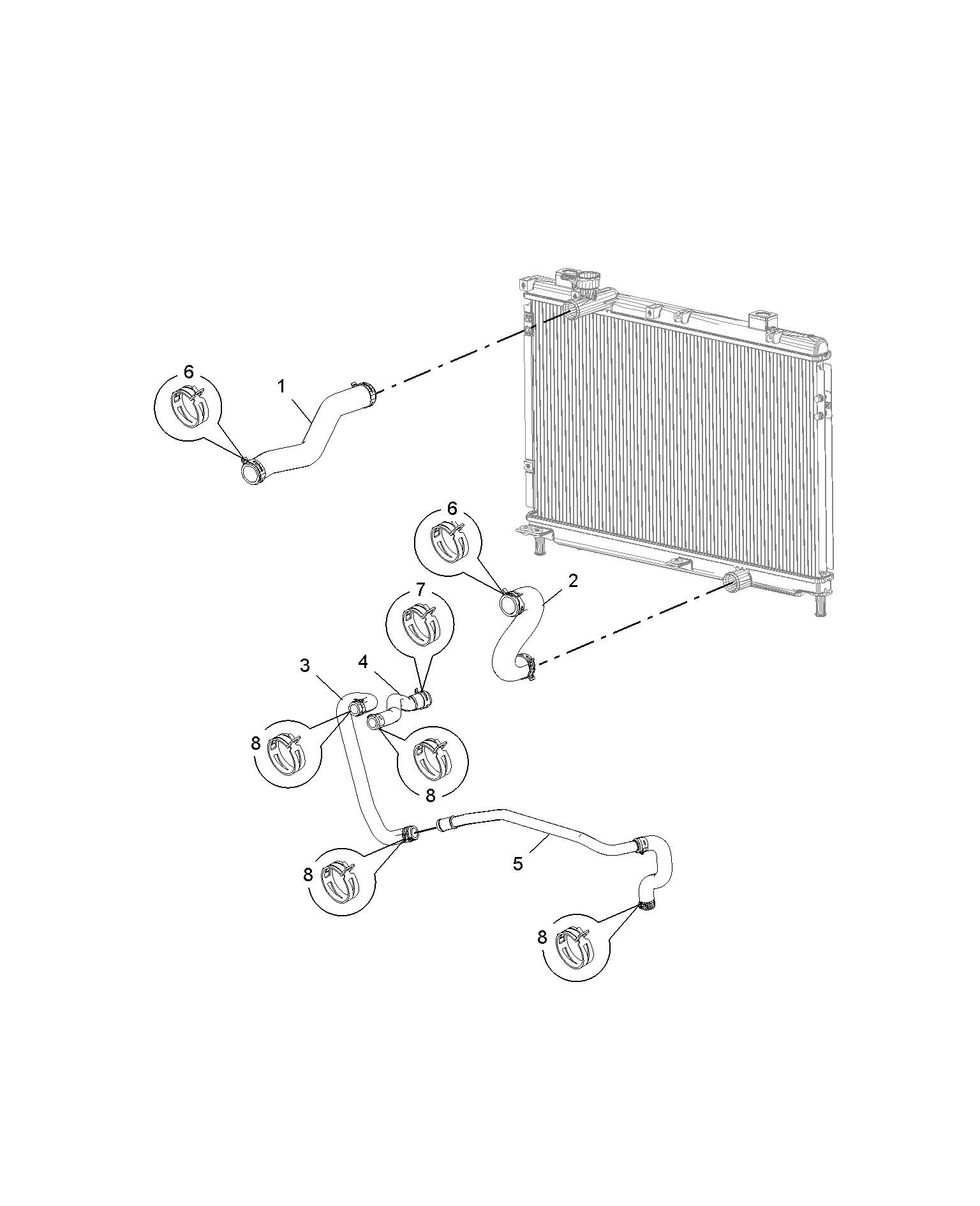 E312A005:COOLANT PLUMBING & HARDWARE