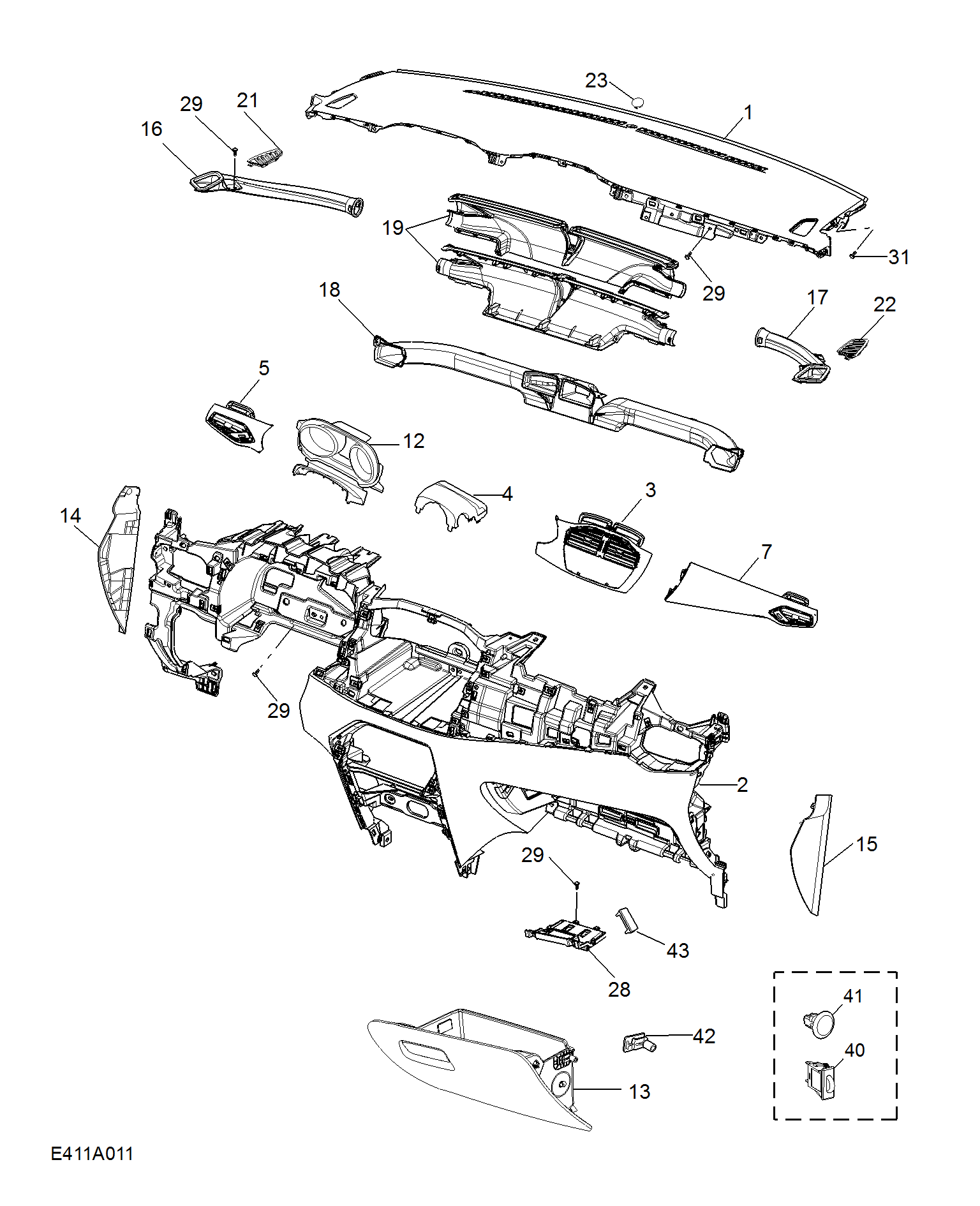 E411A011:FASCIA