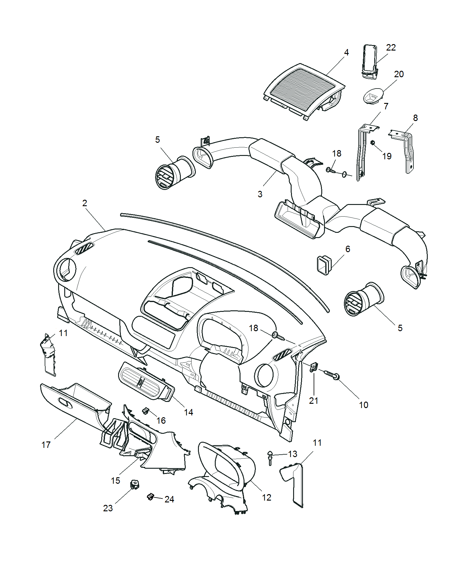 E411A026:FASCIA(RHD)