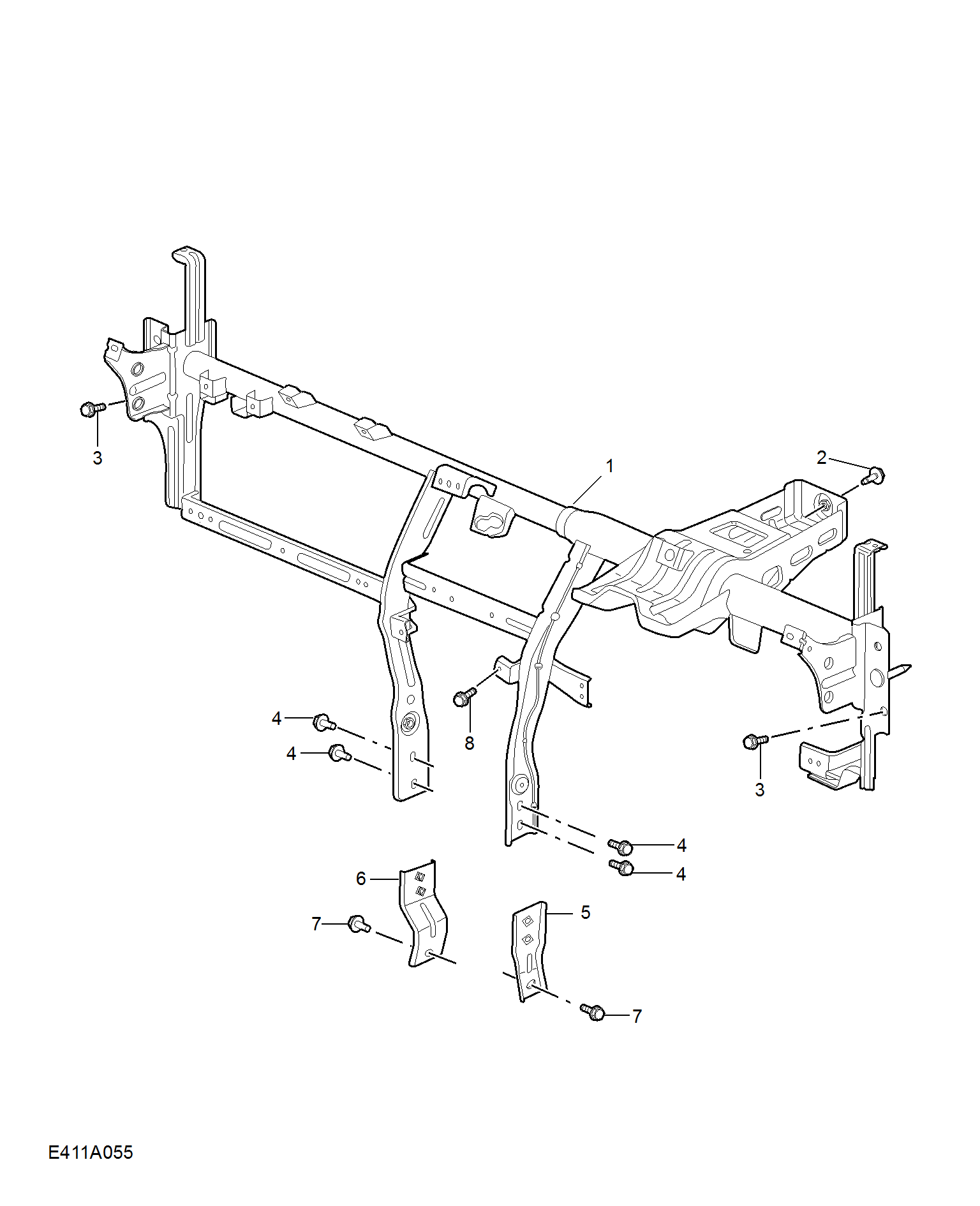 E411A055:FASCIA BRACKET(RHD)