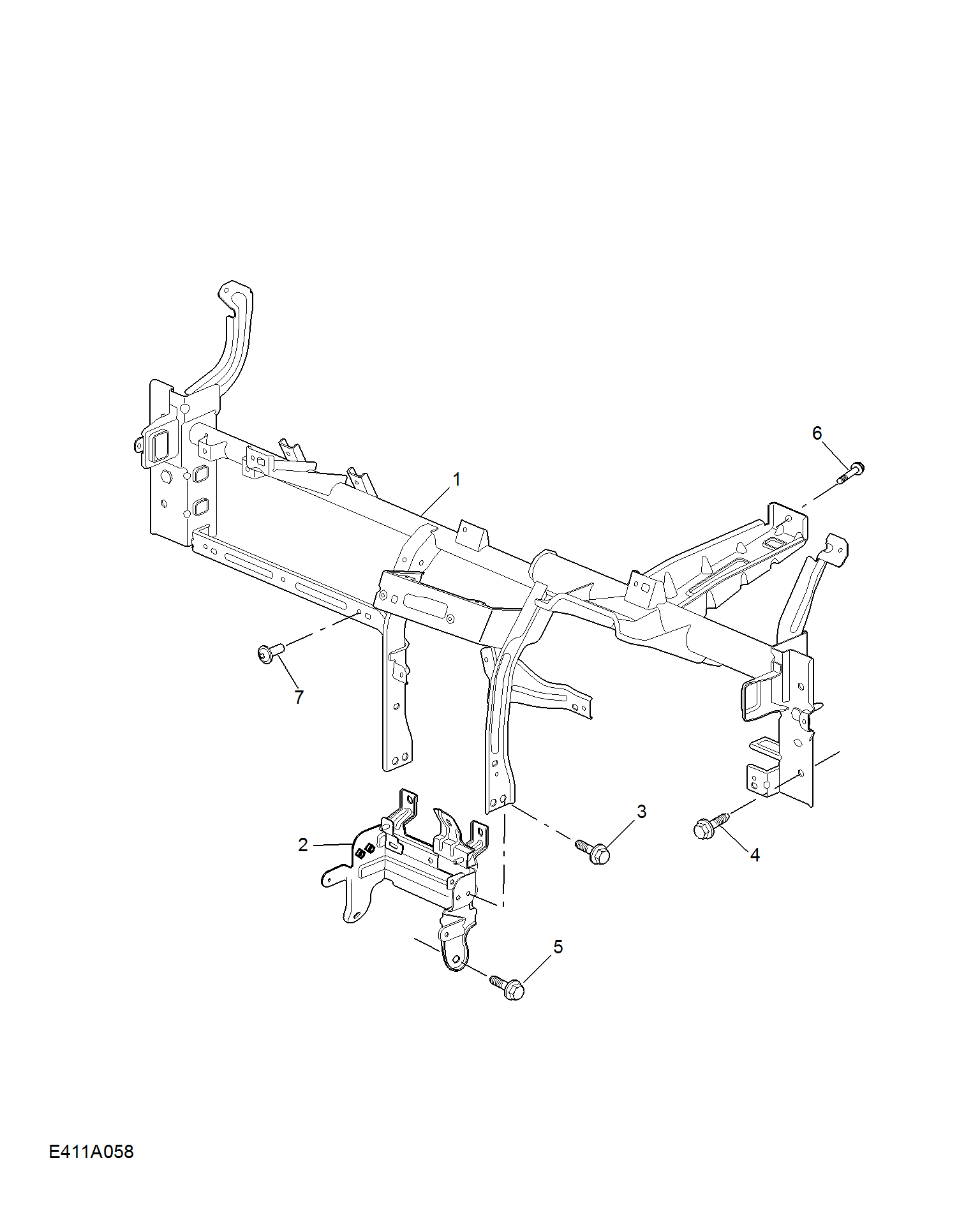 E411A058:FASCIA BRACKET(RHD)