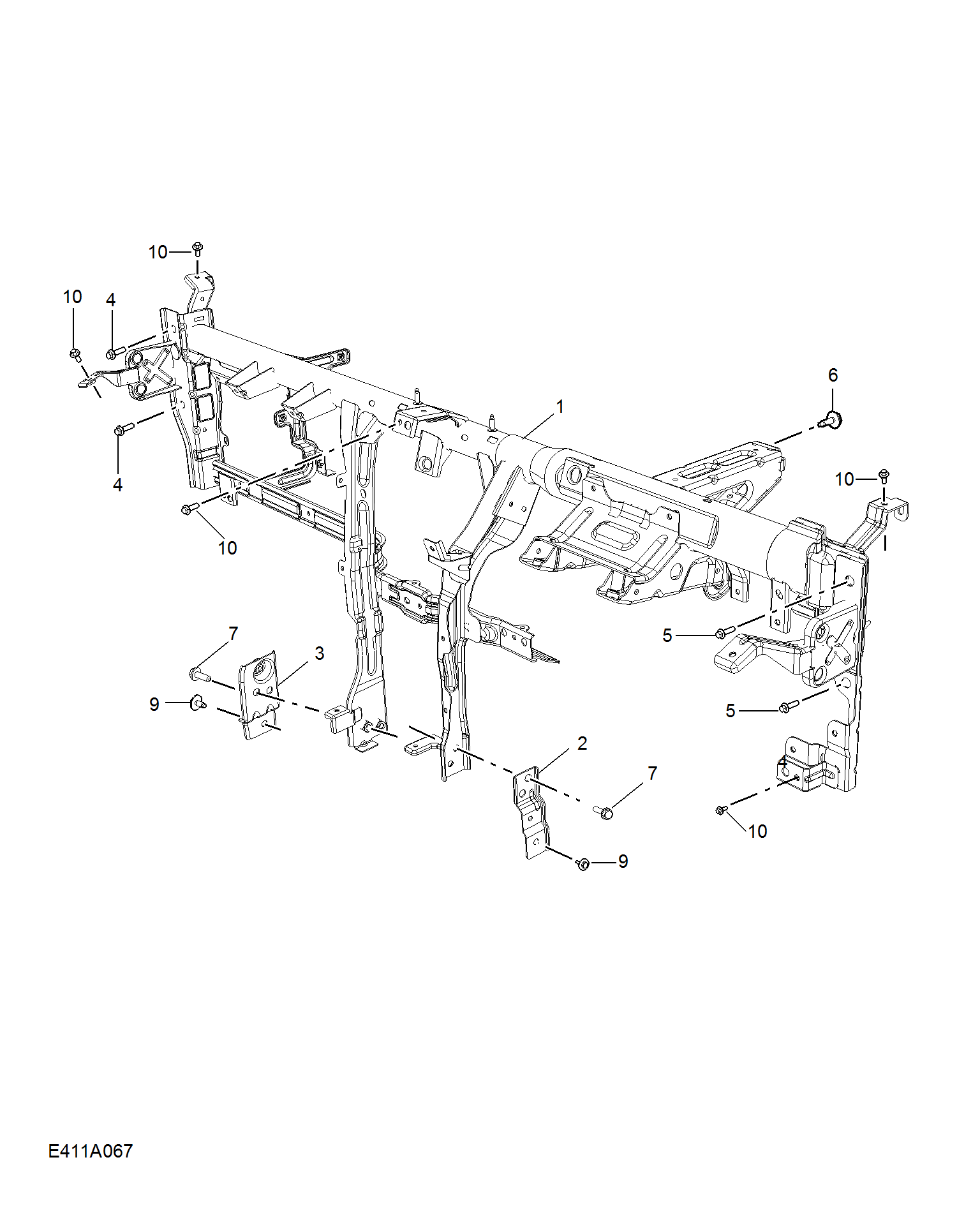 E411A067:FASCIA BRACKET(RHD)