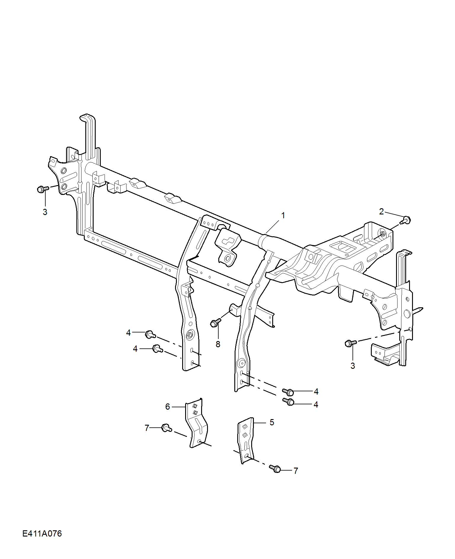 E411A076:FASCIA BRACKET(RHD)