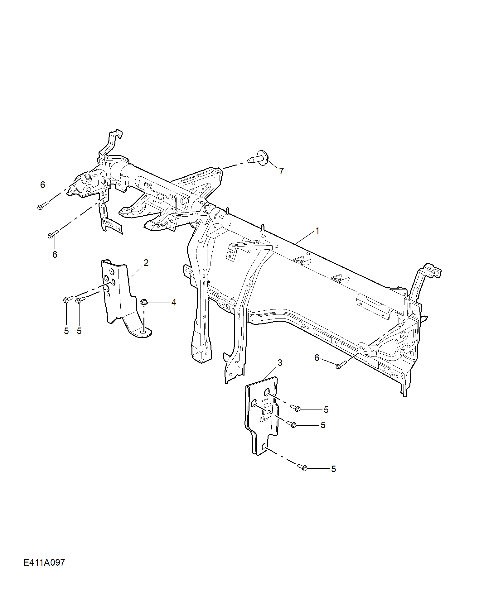 E411A097:FASCIA BRACKET