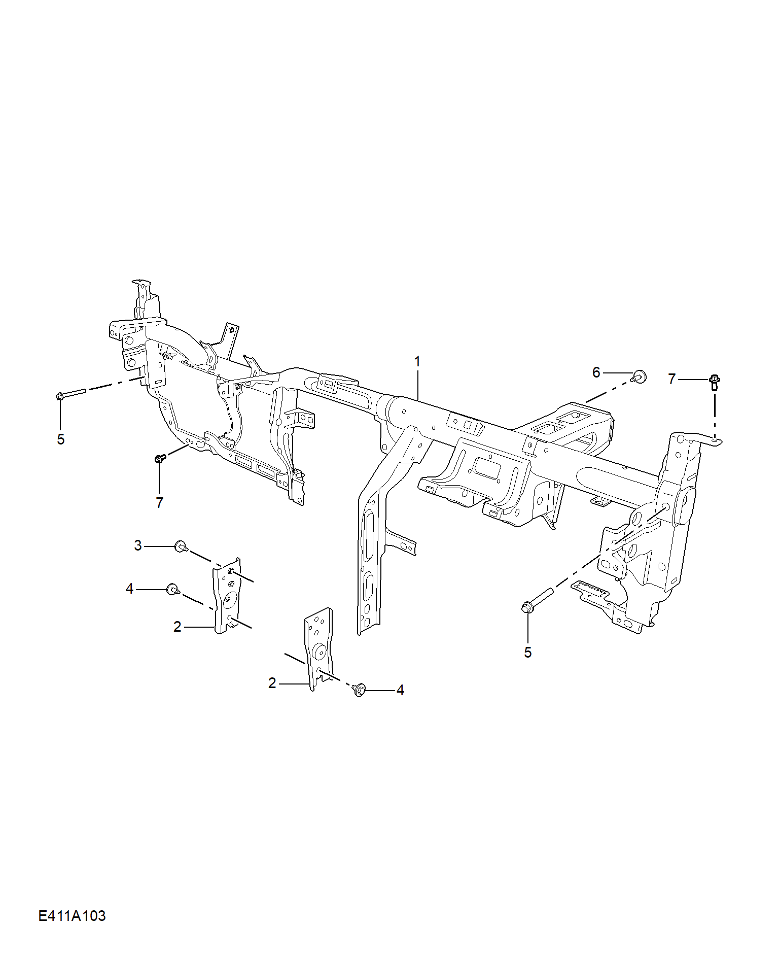 E411A103:FASCIA BRACKET