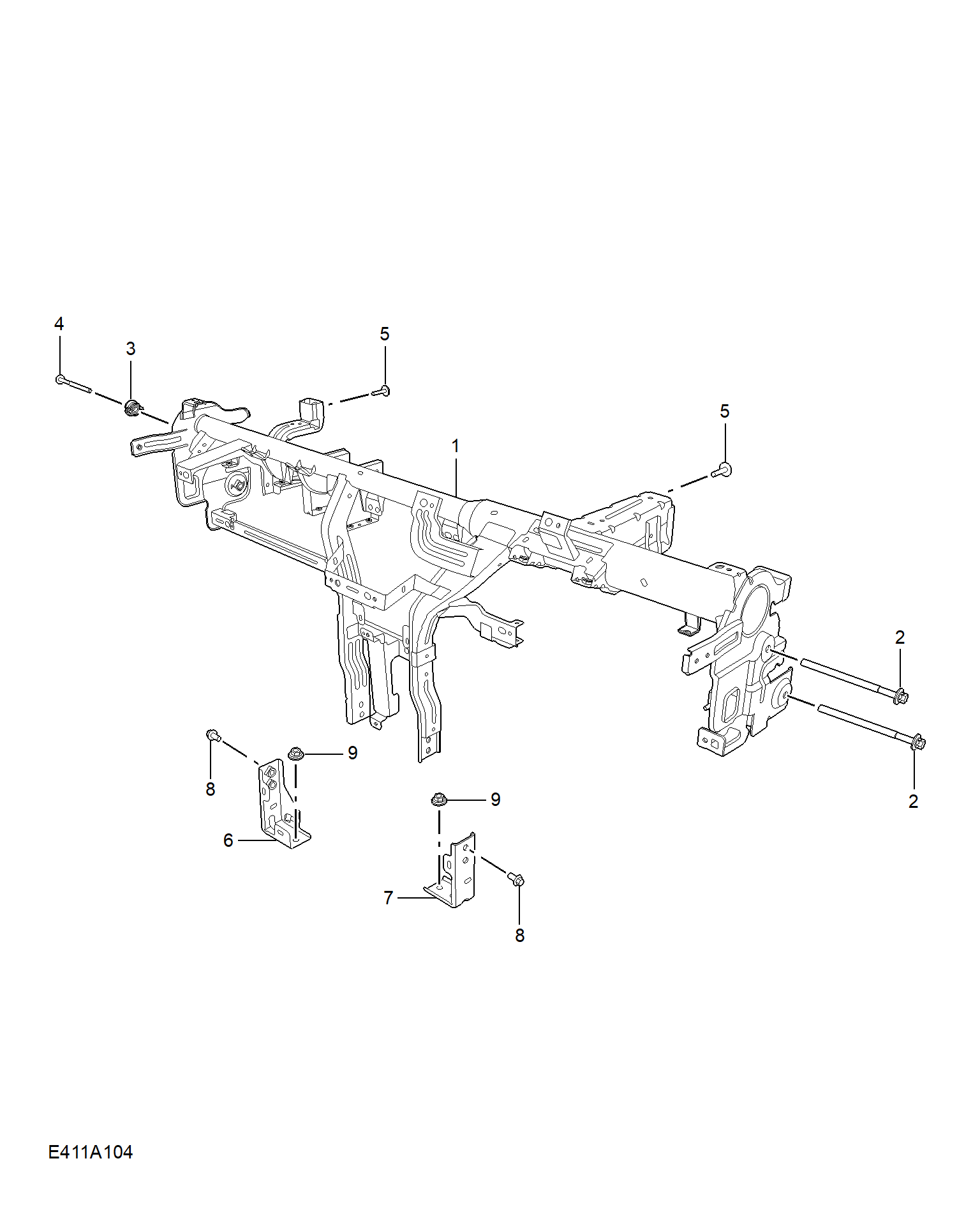 E411A104:FASCIA BRACKET(RHD)