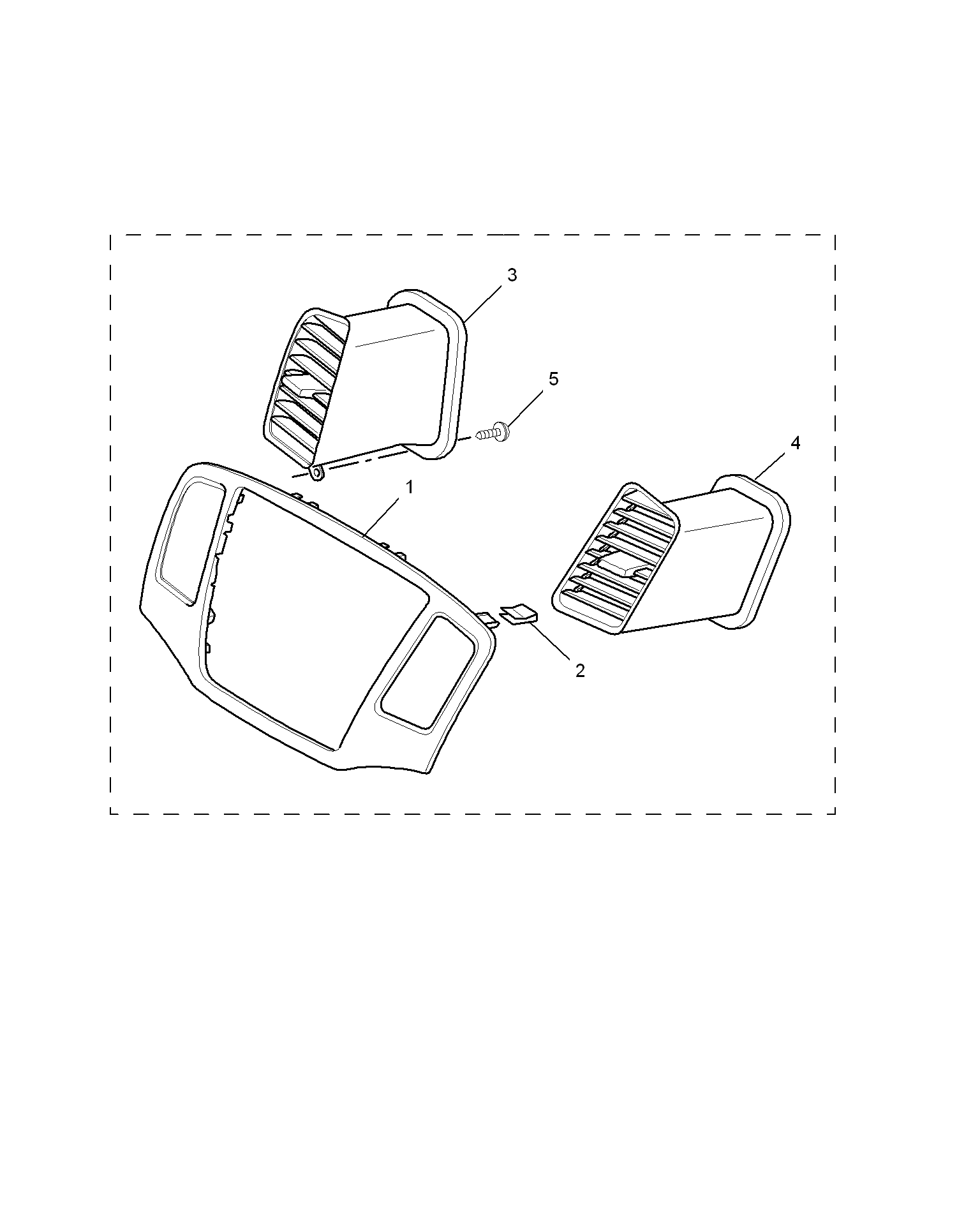E411C007:CENTER BEZEL(350)