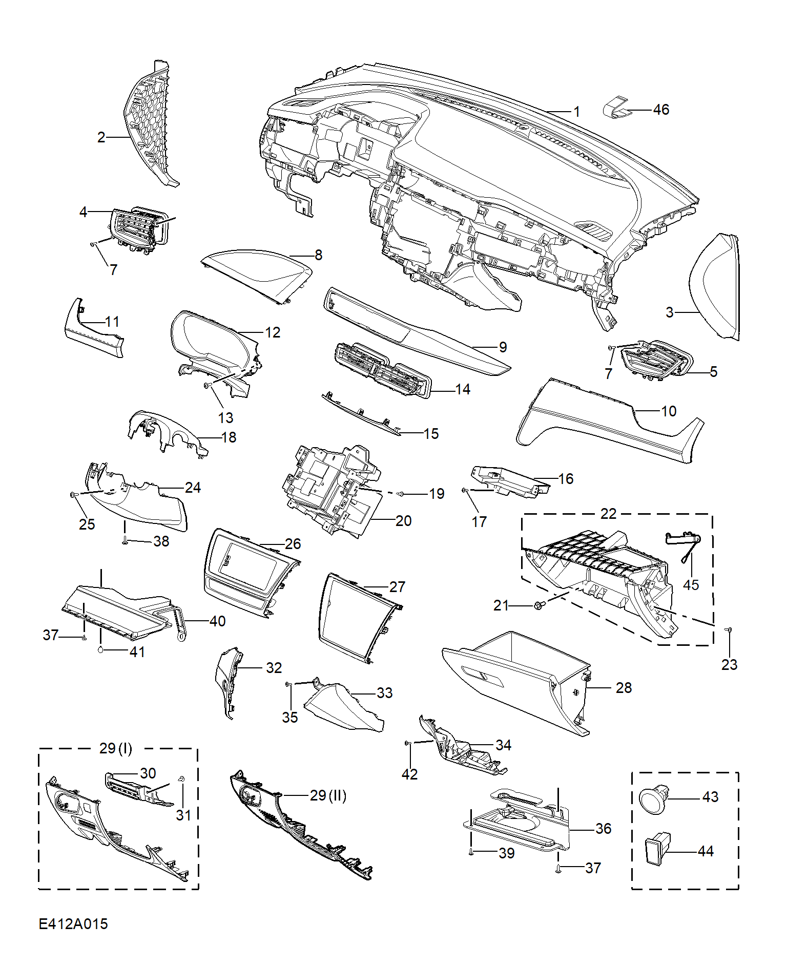 E412A015:FASCIA TRIM