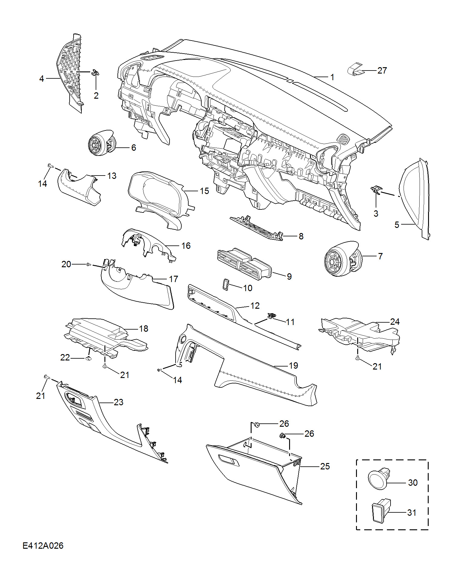 E412A026:FASCIA TRIM