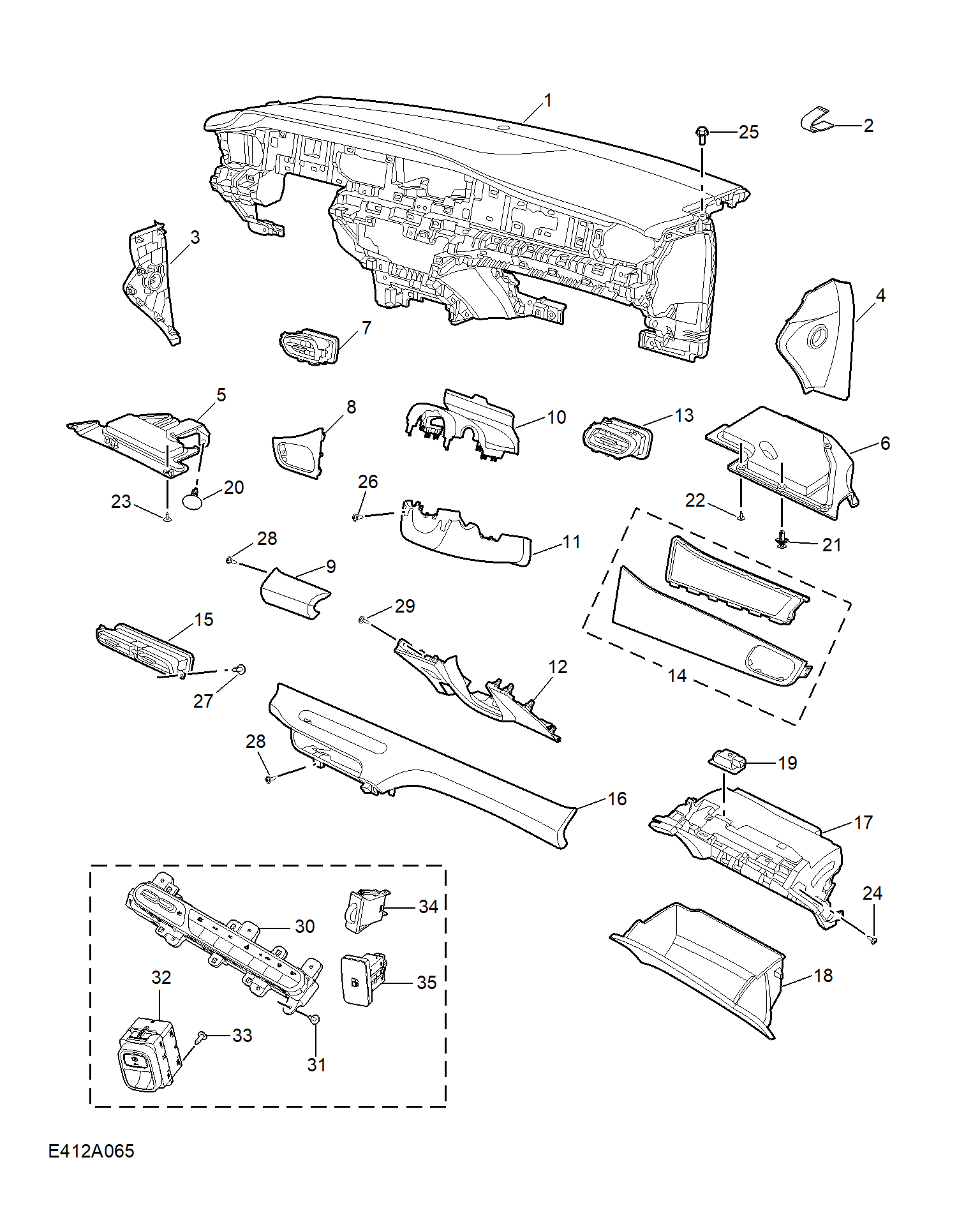 E412A065:FASCIA TRIM