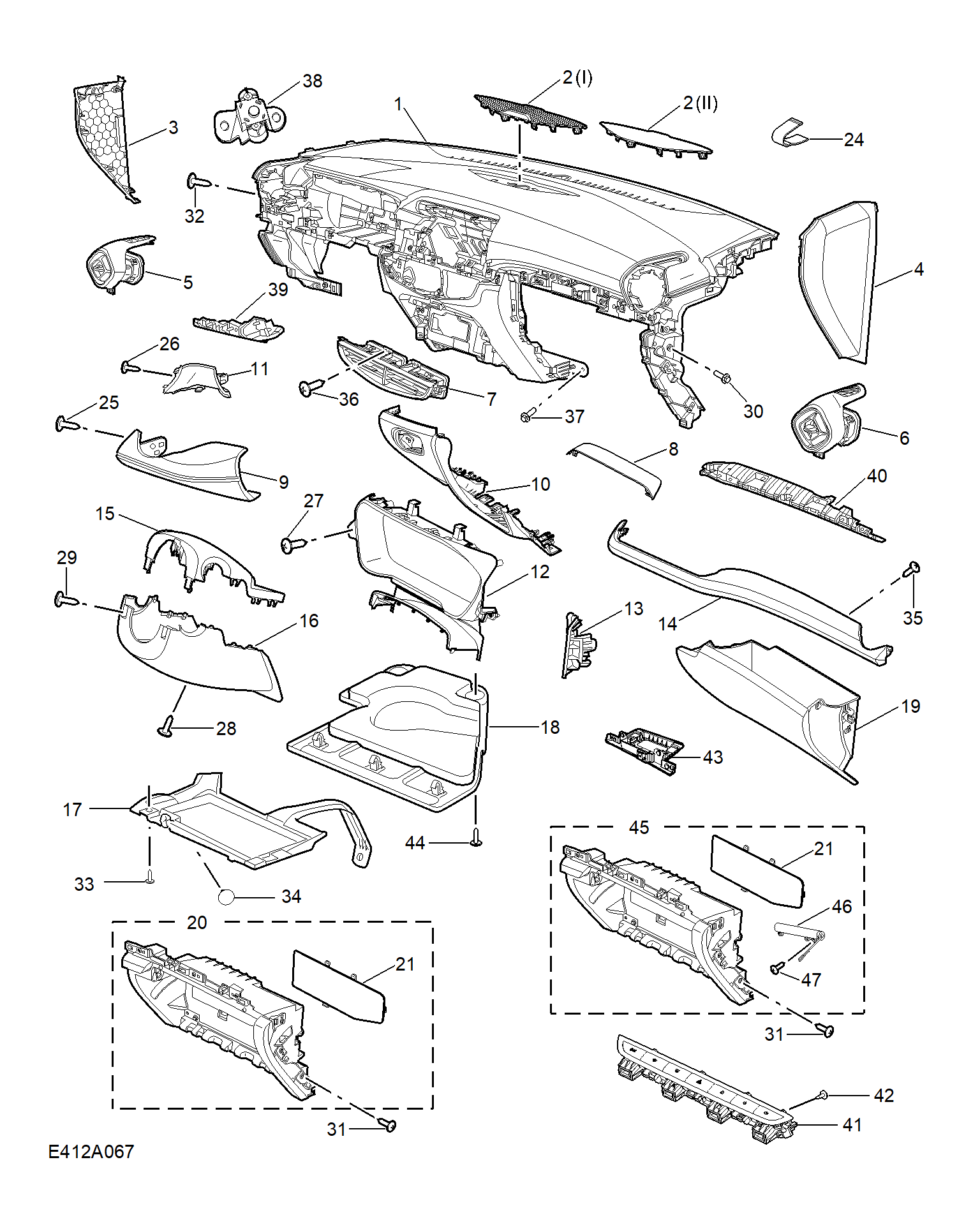 E412A067:FASCIA TRIM