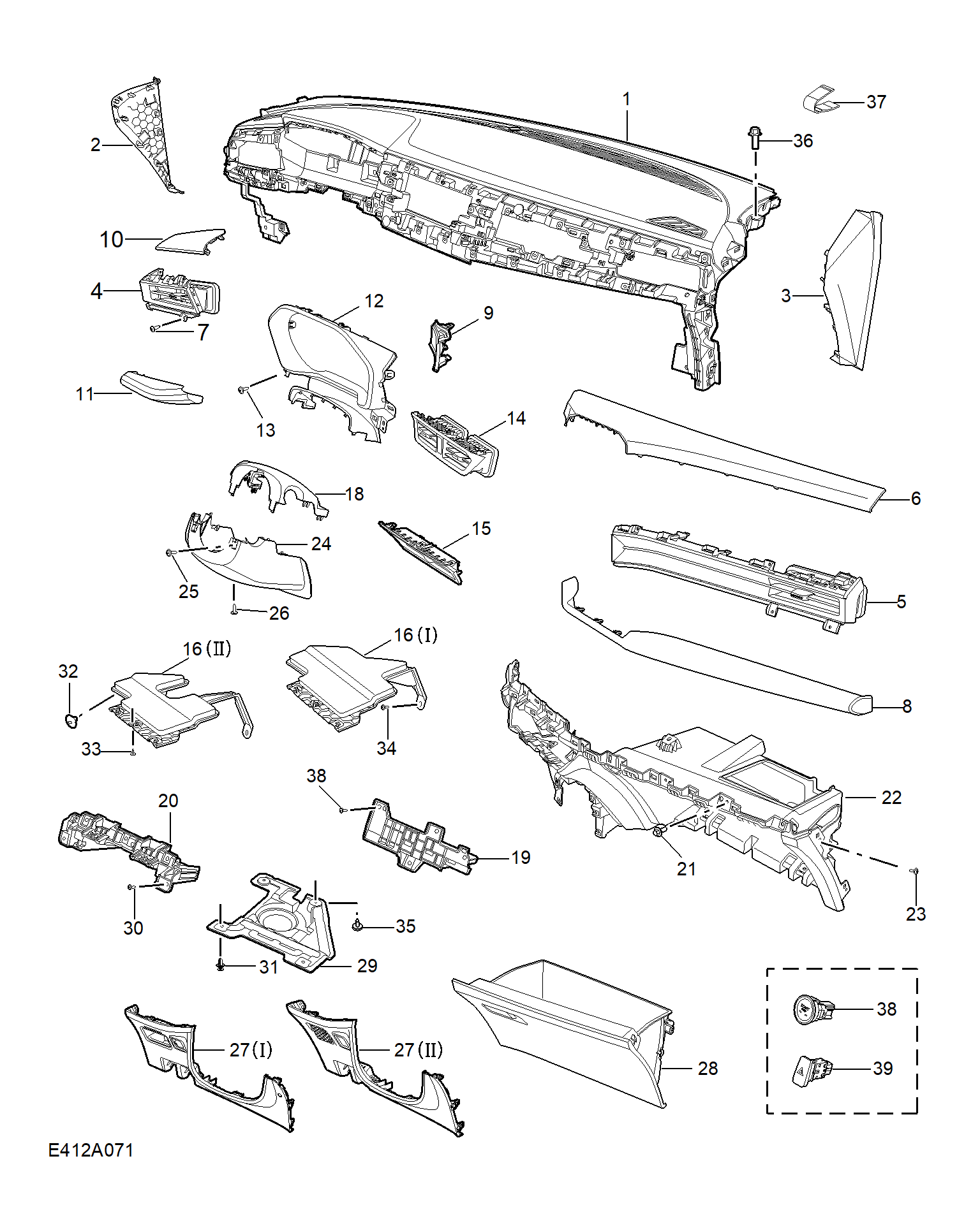 E412A071:FASCIA TRIM