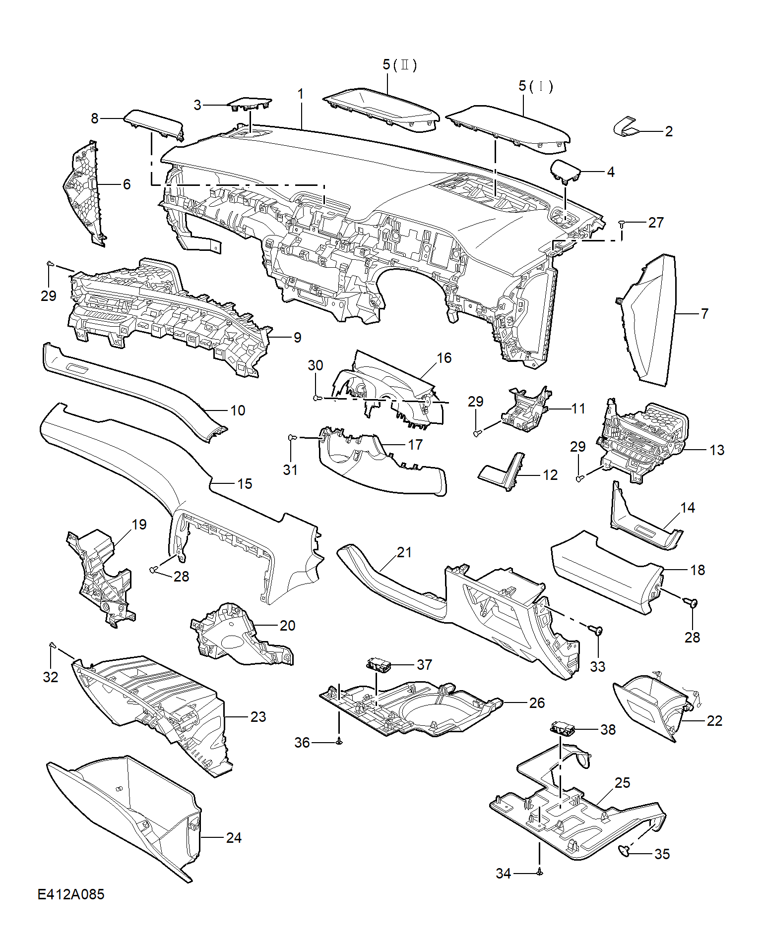 E412A085:FASCIA TRIM