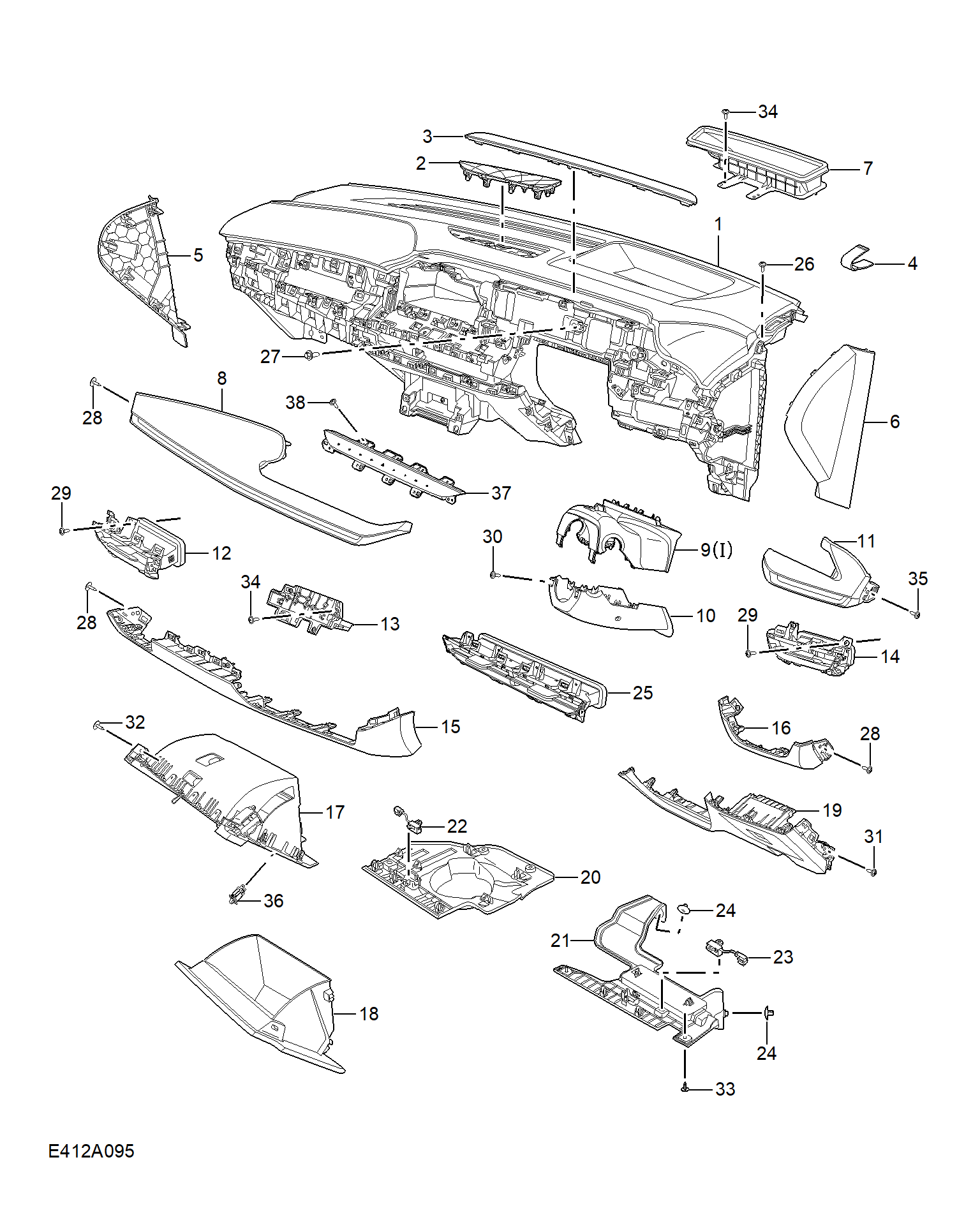 E412A095:FASCIA TRIM