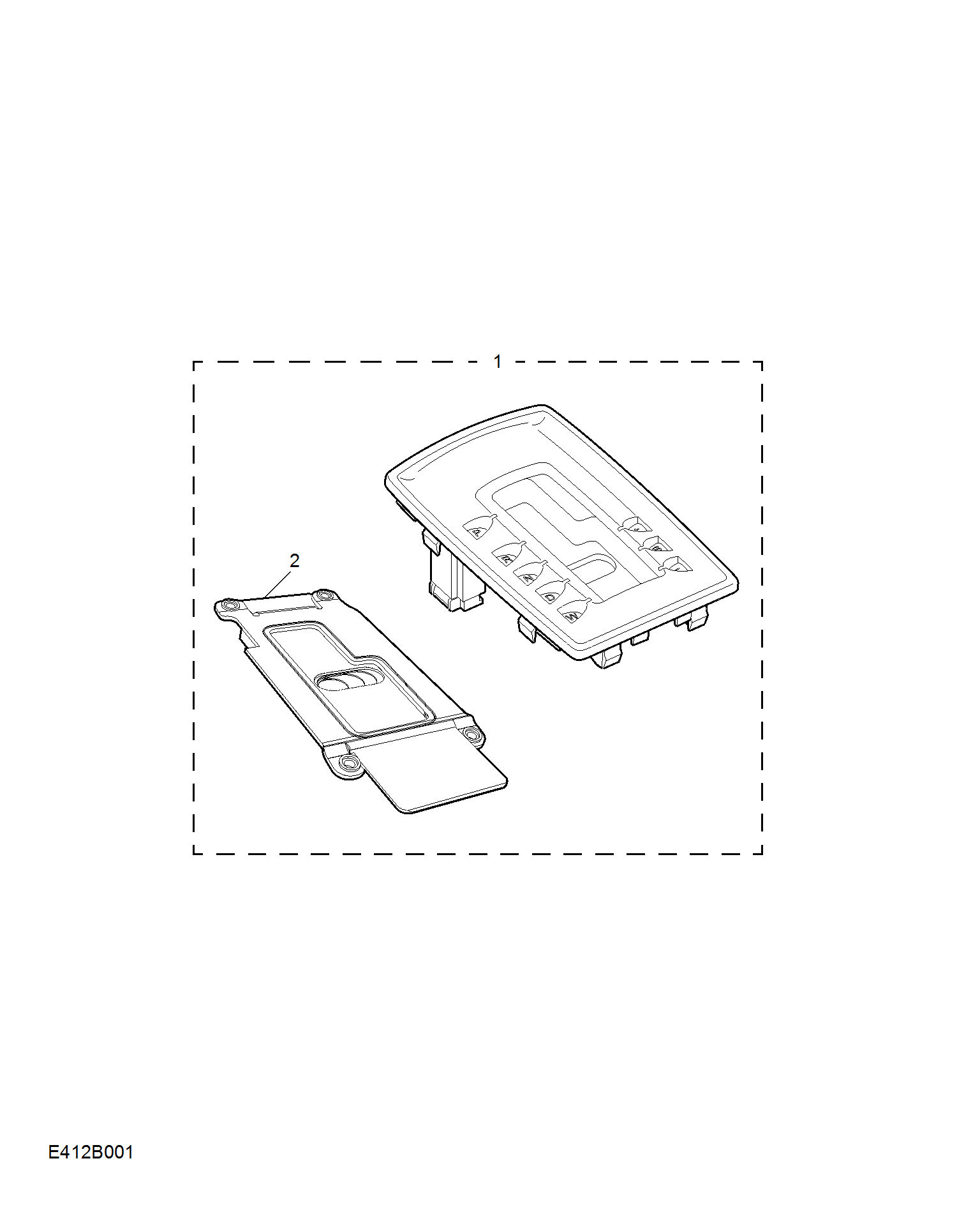 E412B001:GEAR LEVER GAITER AND FINISHER