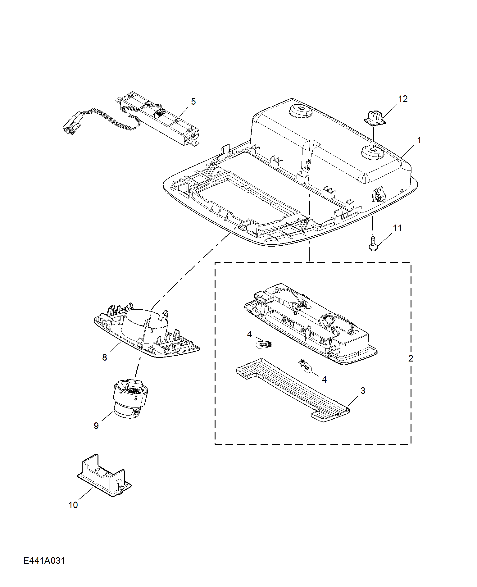 E441A031:INTERIOR LAMP