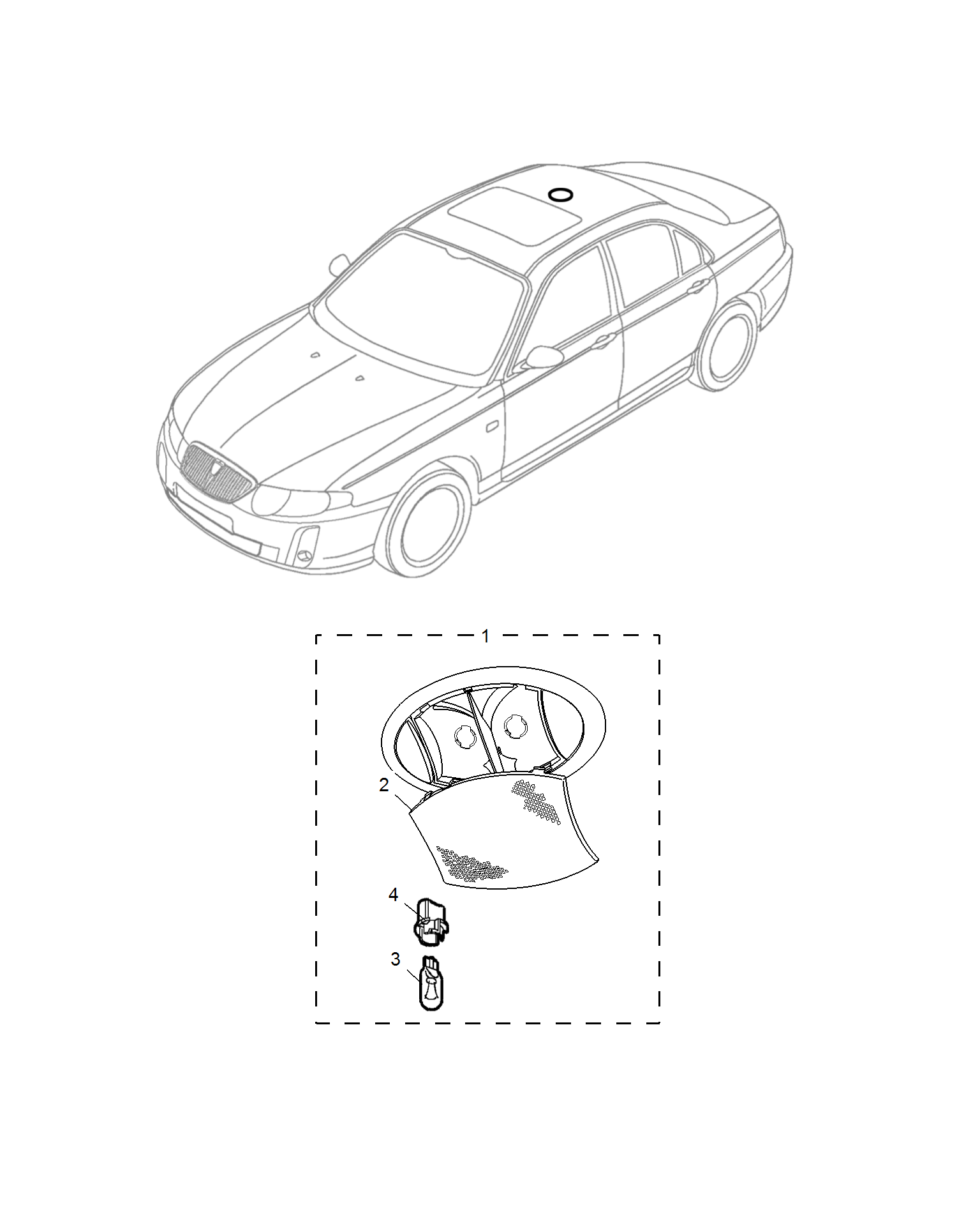 E441B009:REAR INTERIOR COURTESY LAMP