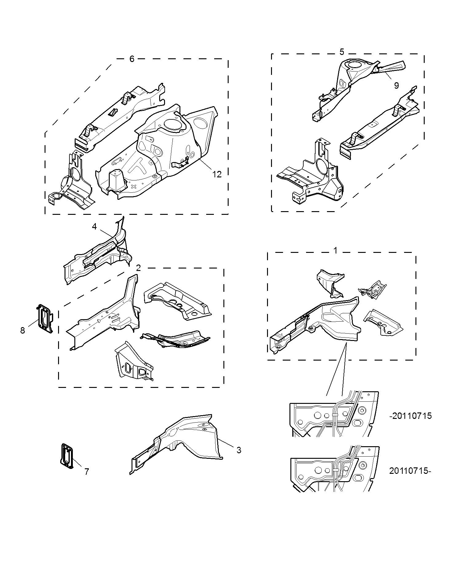 E511B006:SIDEMEMBER AND VALVANCE-FRONT(NOTCHBACK)